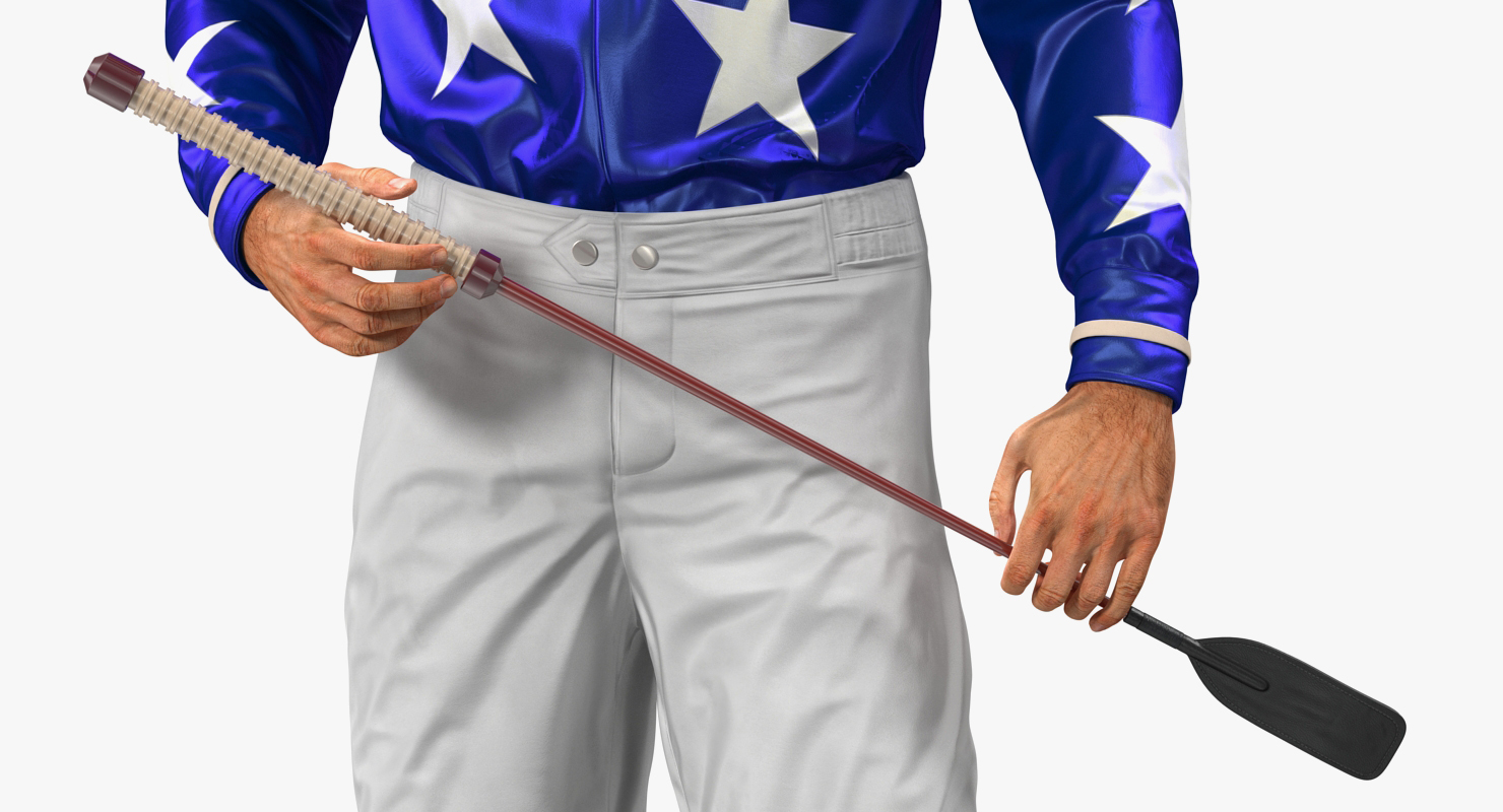 3D Horse Racing Jockey Standing Pose model