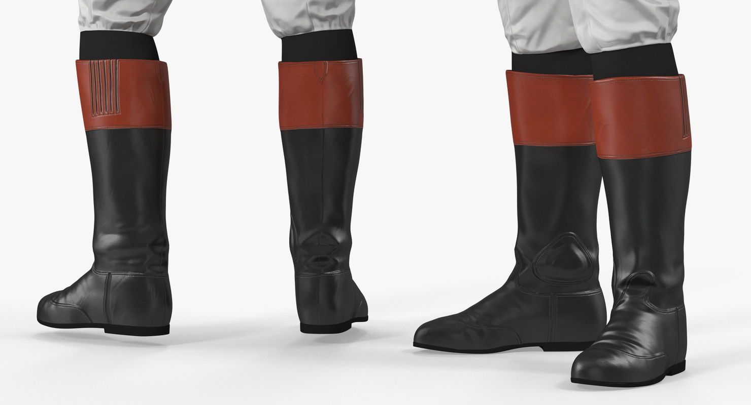 3D Horse Racing Jockey Standing Pose model