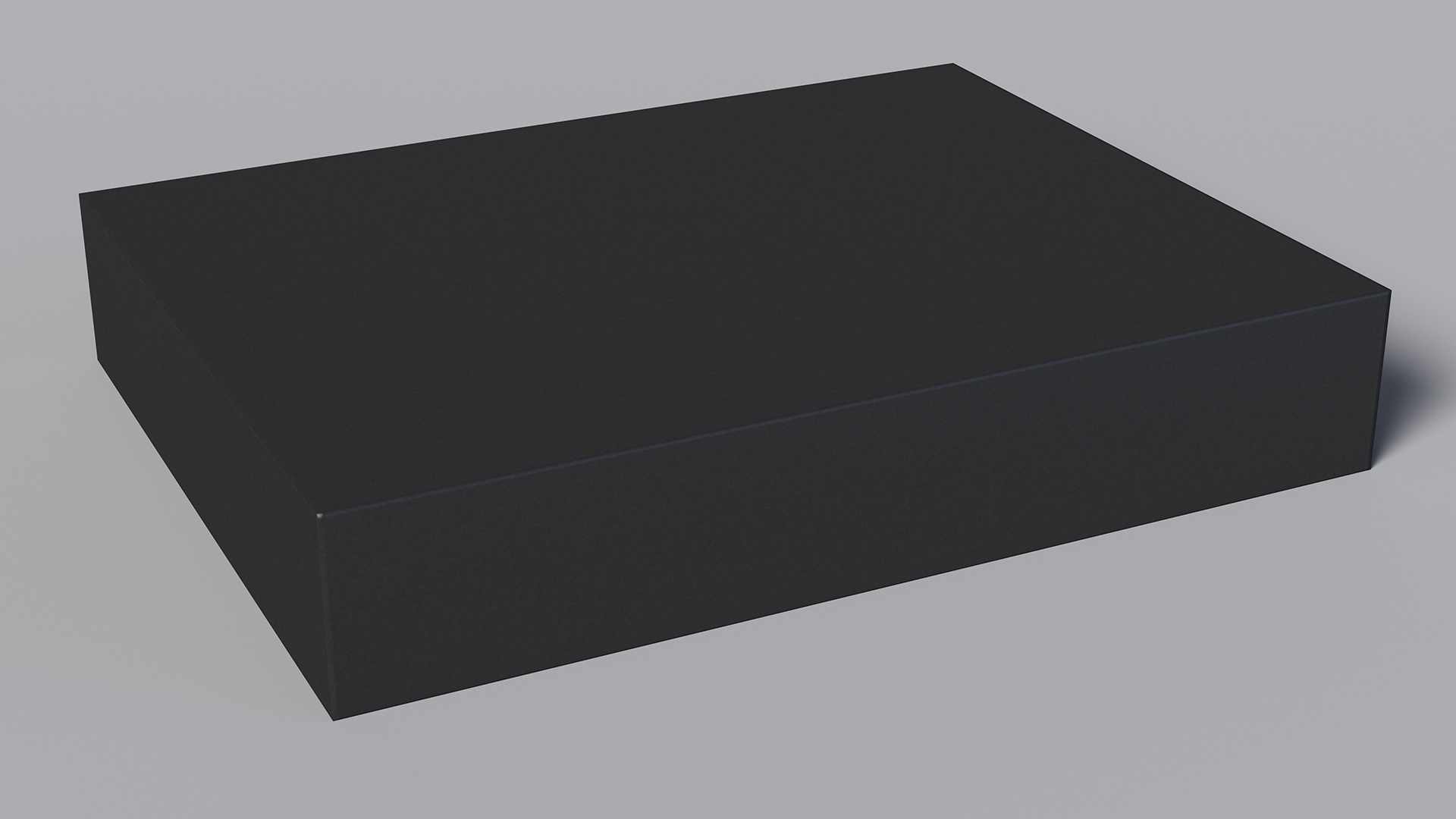 3D model Flat Rectangular Box