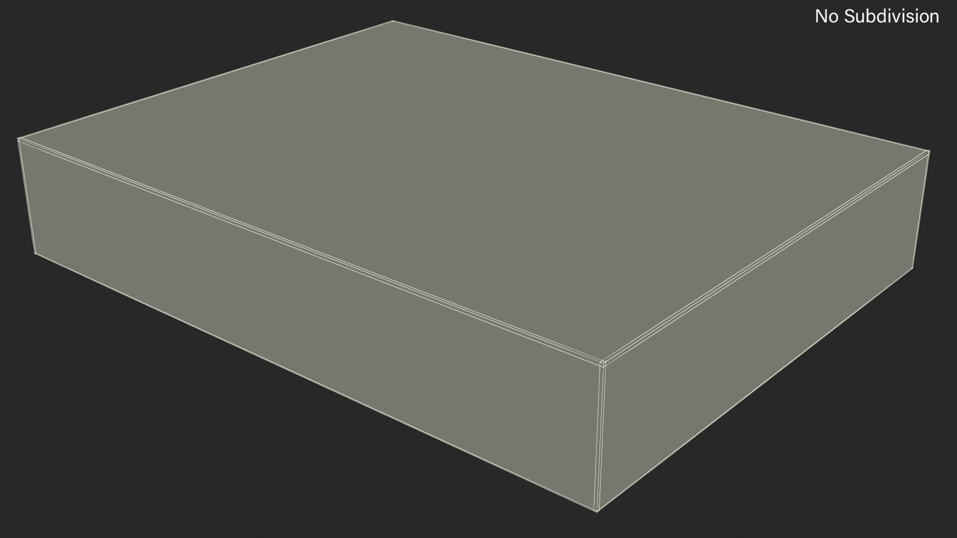 3D model Flat Rectangular Box