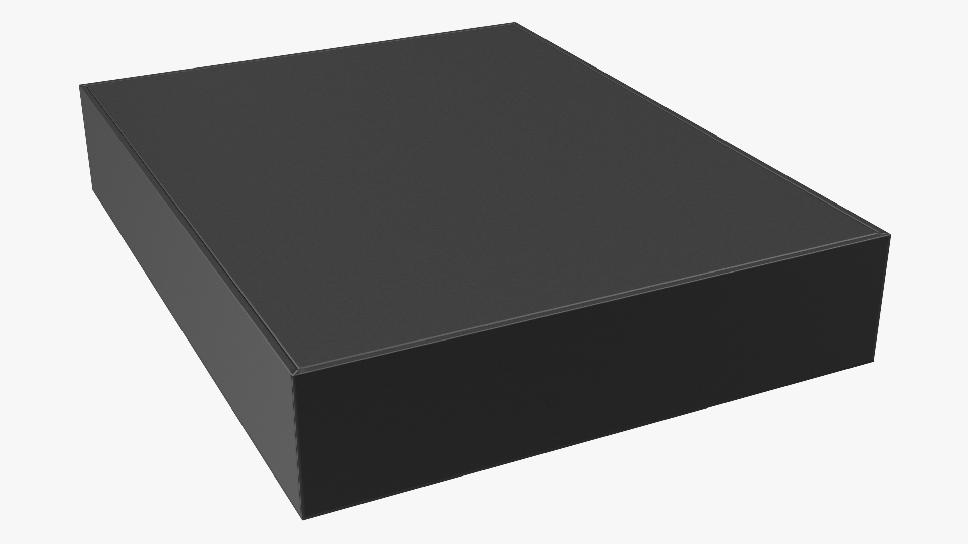 3D model Flat Rectangular Box