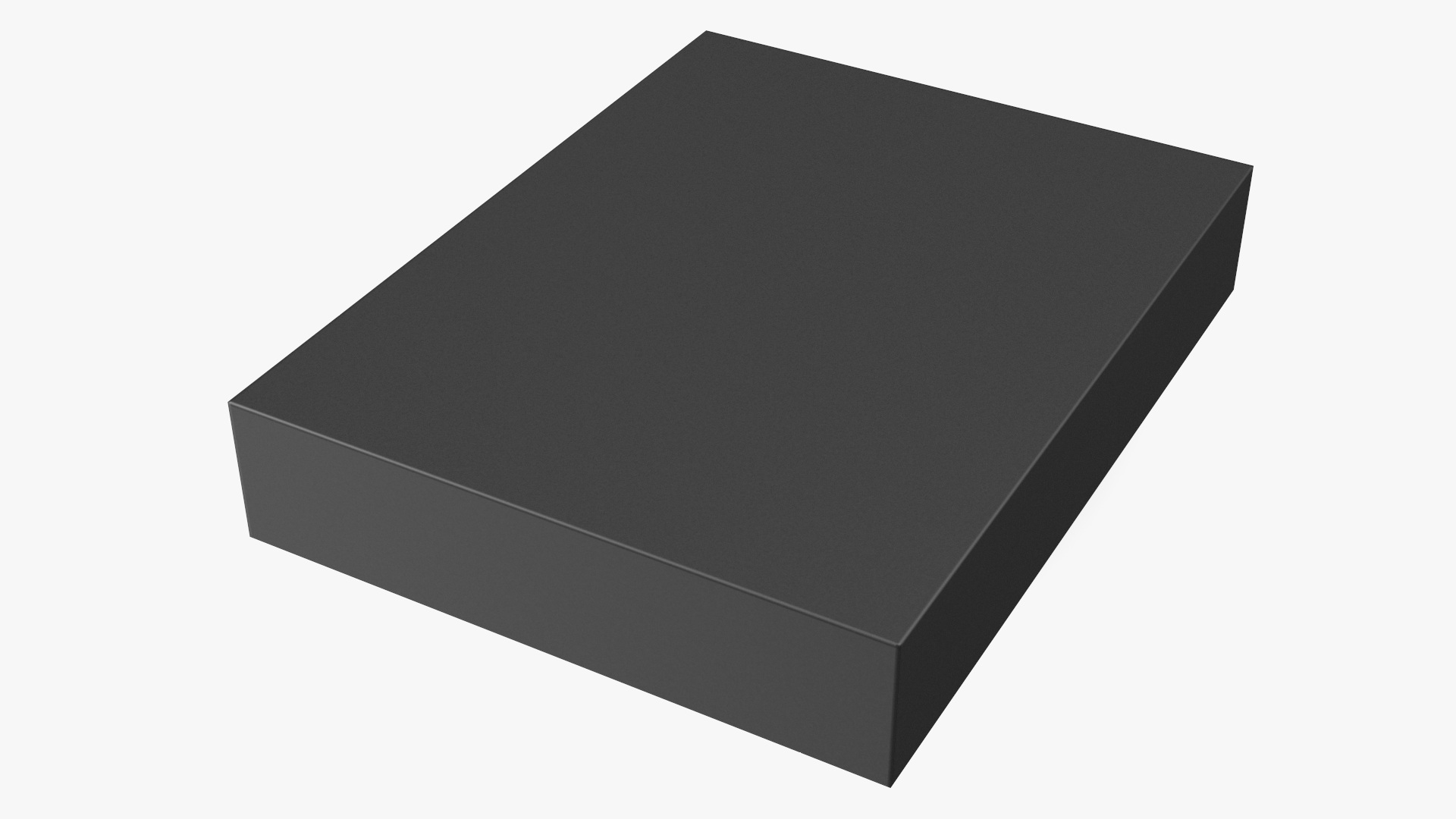 3D model Flat Rectangular Box