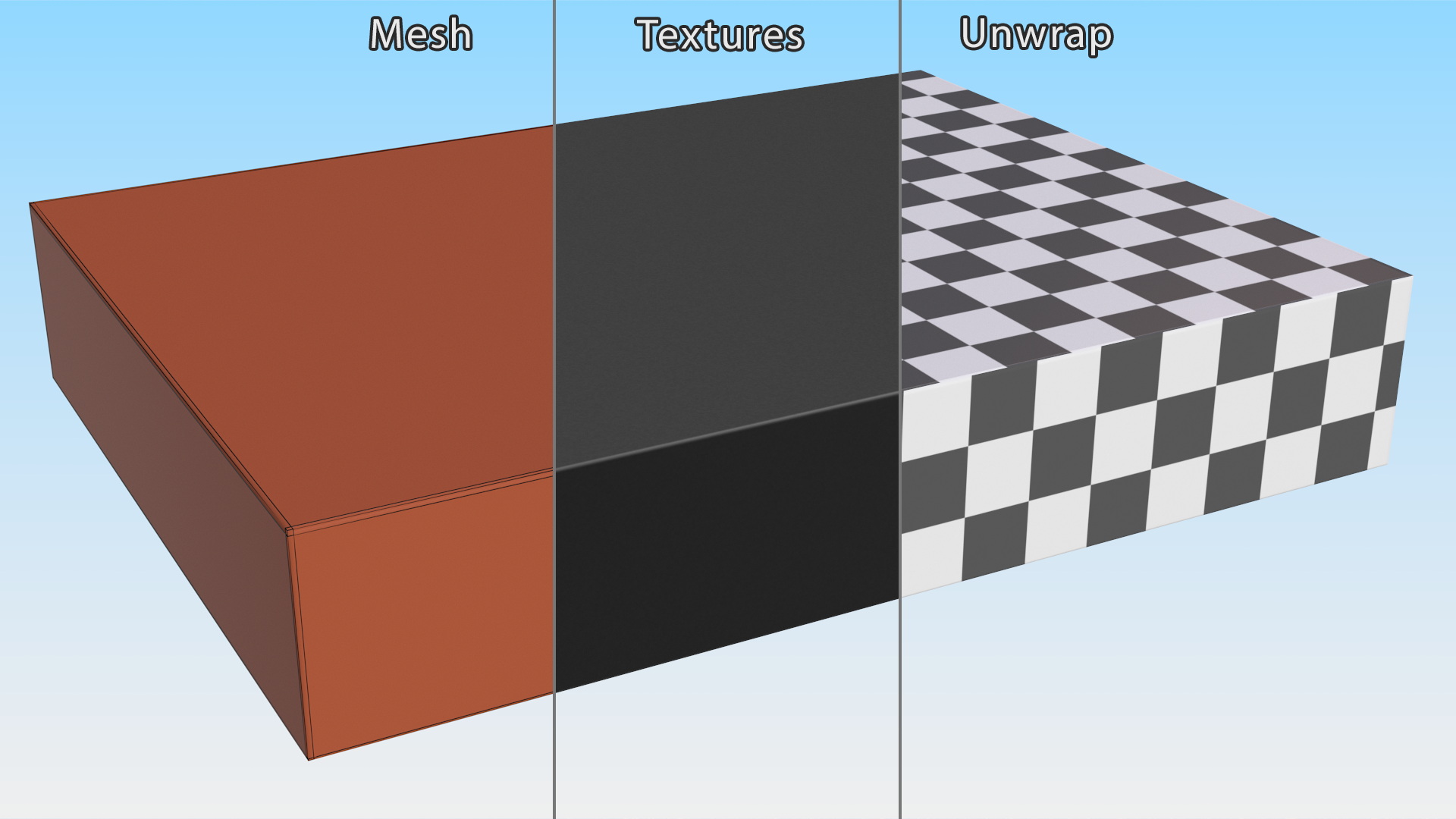 3D model Flat Rectangular Box
