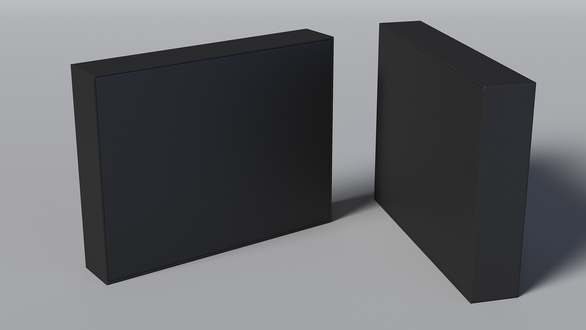 3D model Flat Rectangular Box
