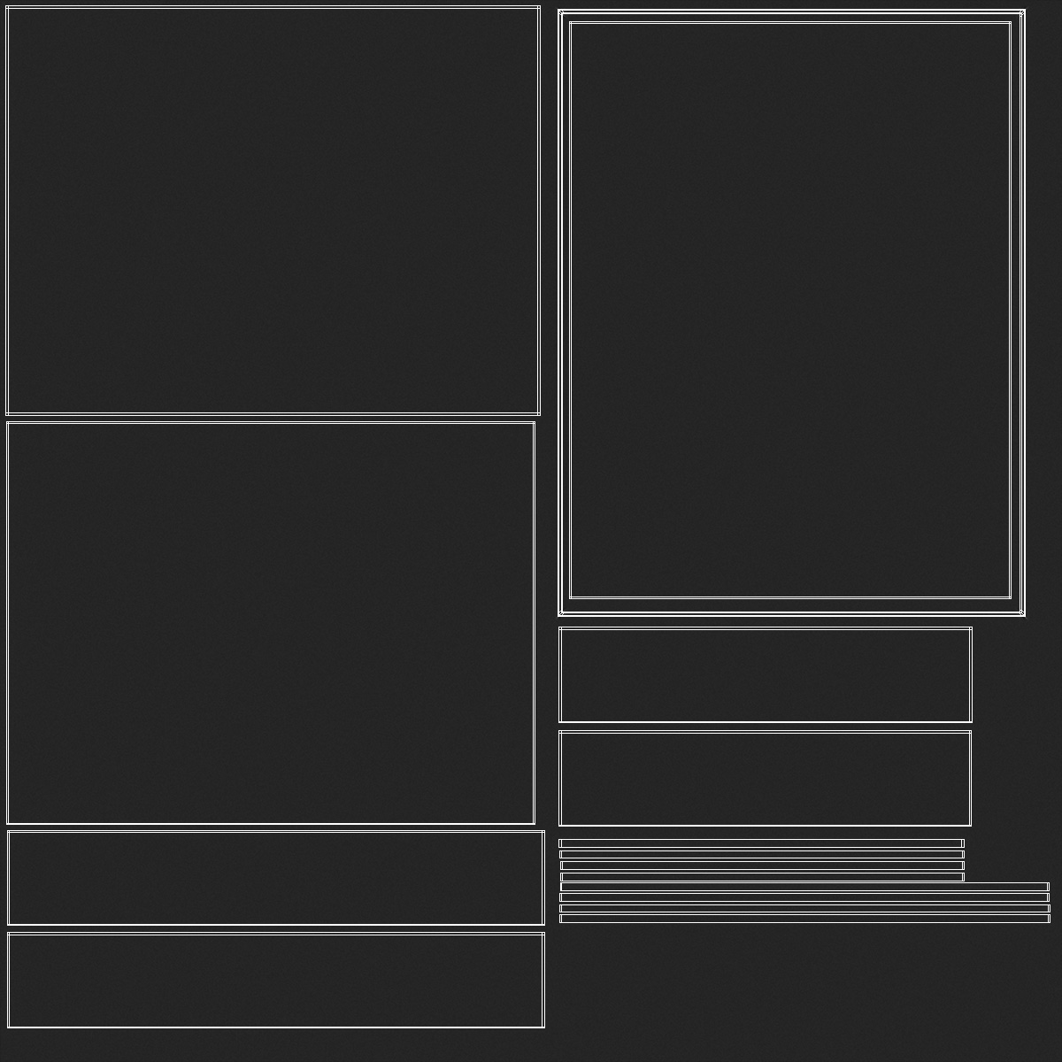 3D model Flat Rectangular Box
