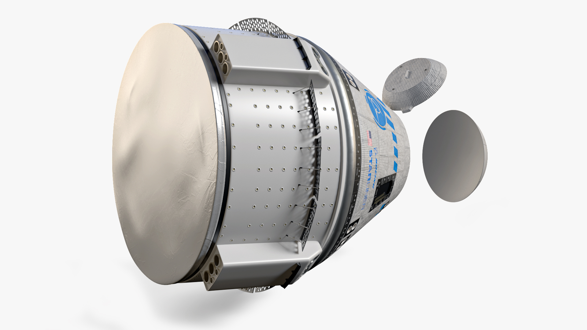 3D model Boeing Starliner Spacecraft with Open Airlock