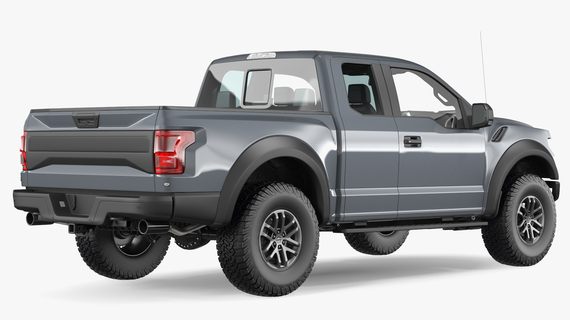 Pickup Truck Grey 3D