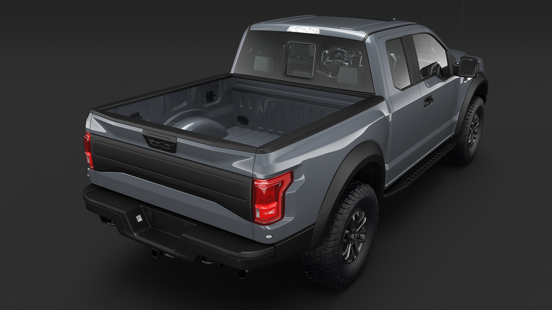 Pickup Truck Grey 3D
