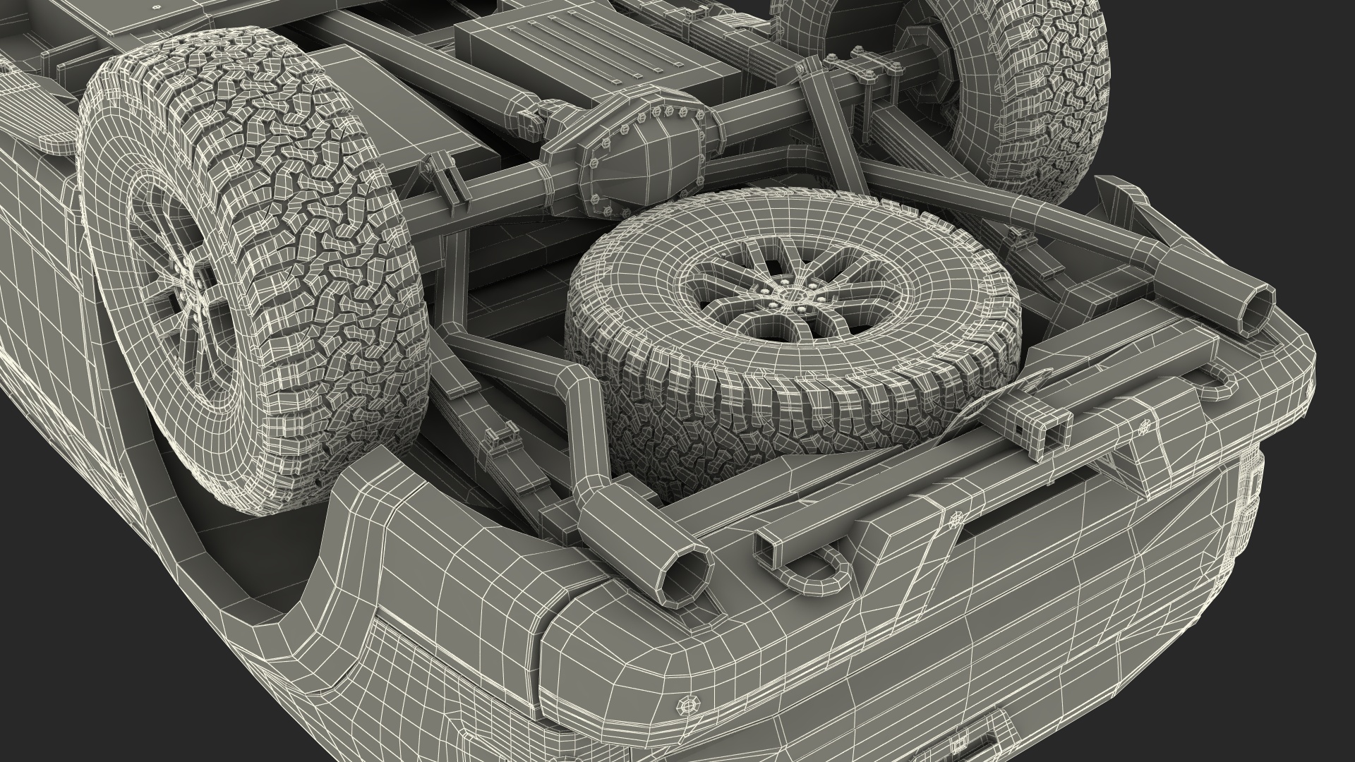 Pickup Truck Grey 3D