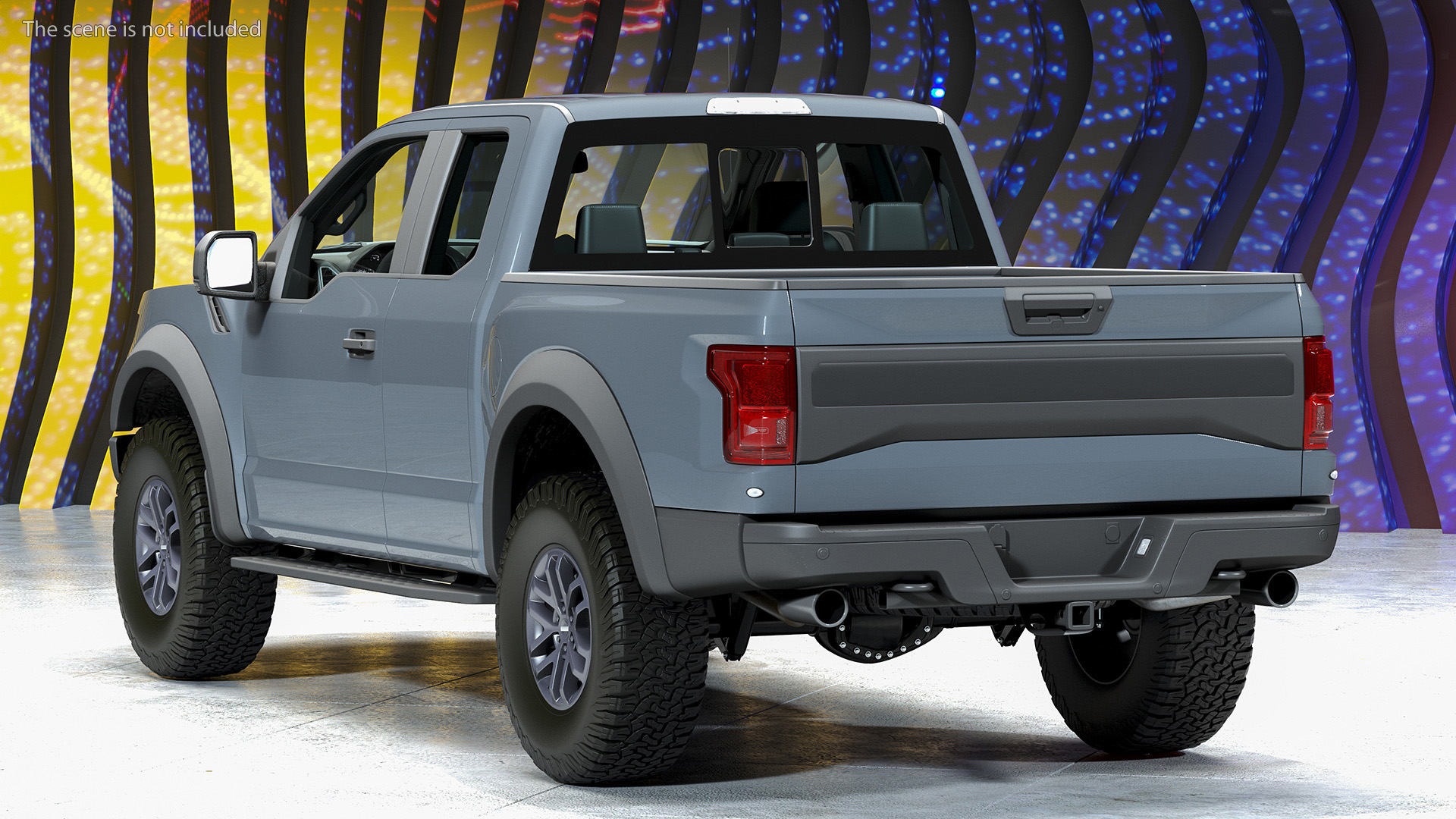 Pickup Truck Grey 3D