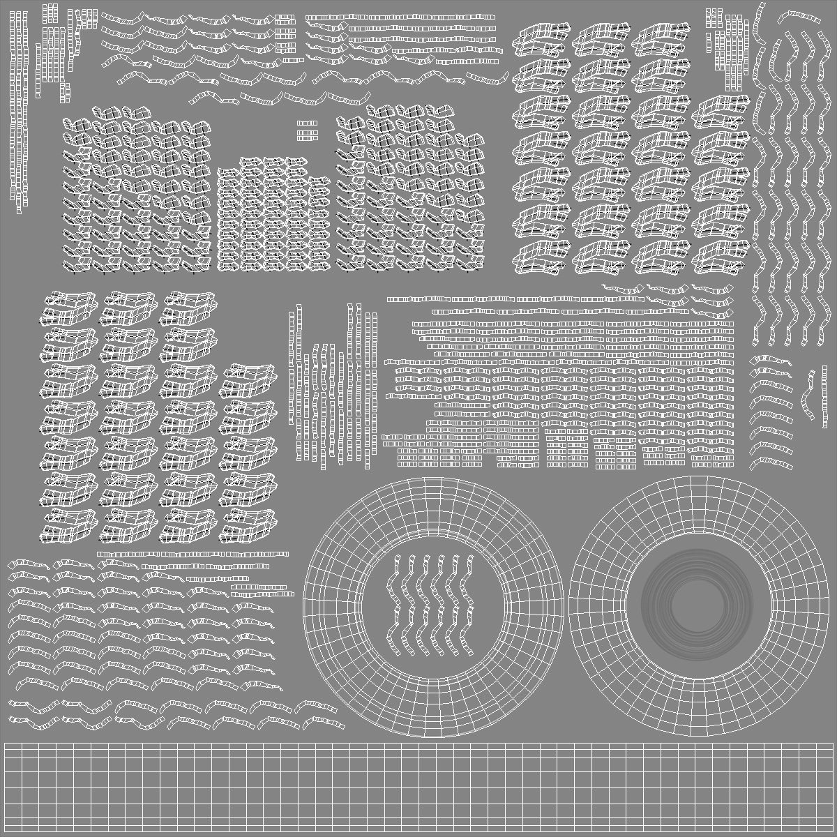 Pickup Truck Grey 3D