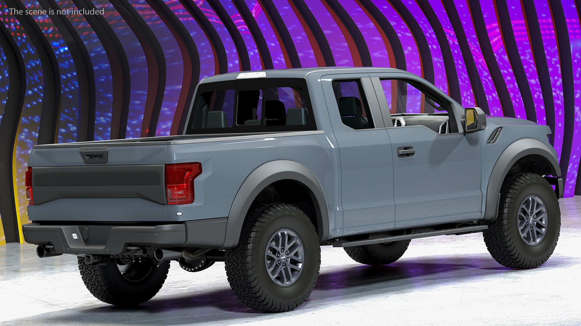 Pickup Truck Grey 3D