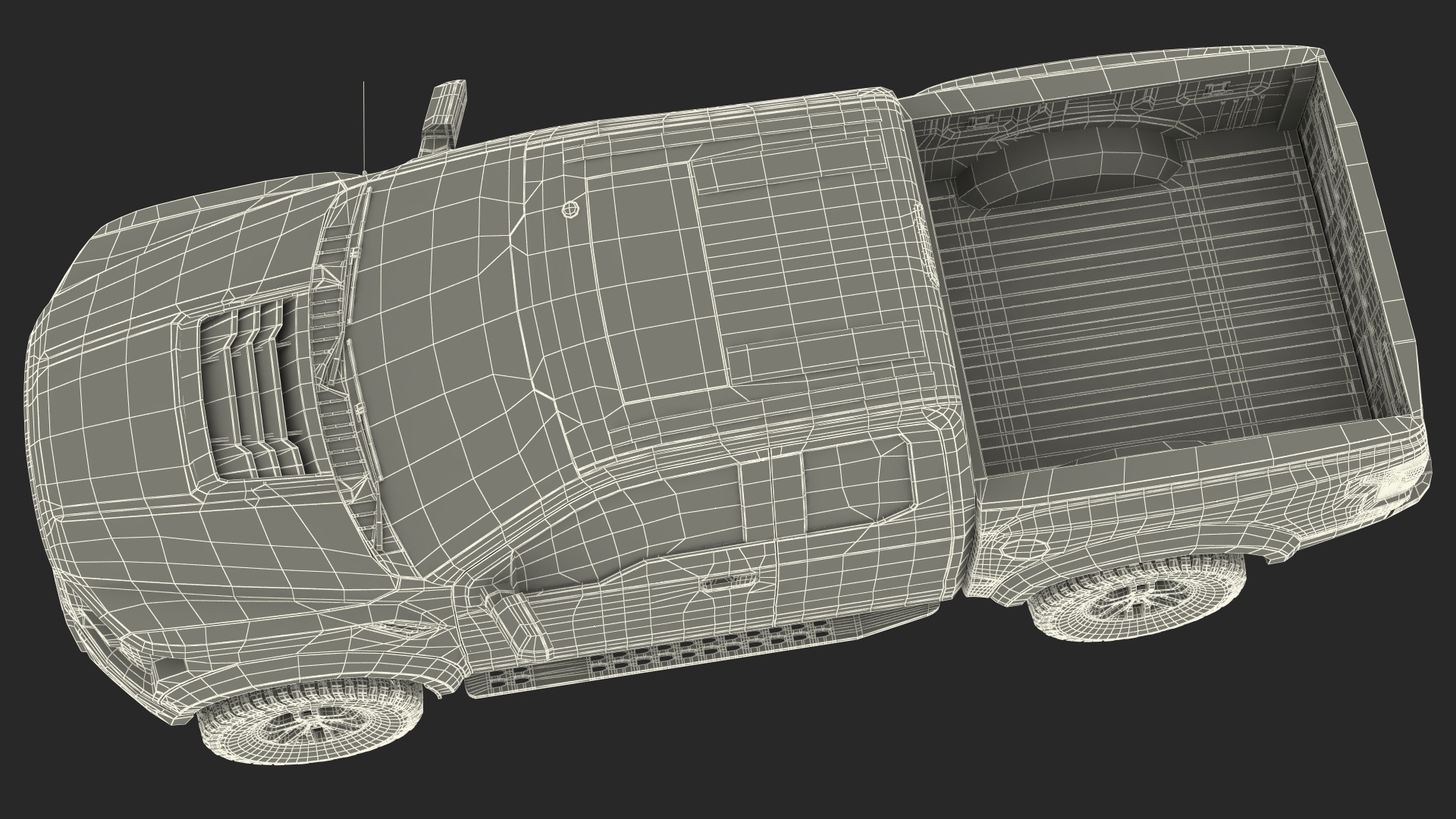 Pickup Truck Grey 3D
