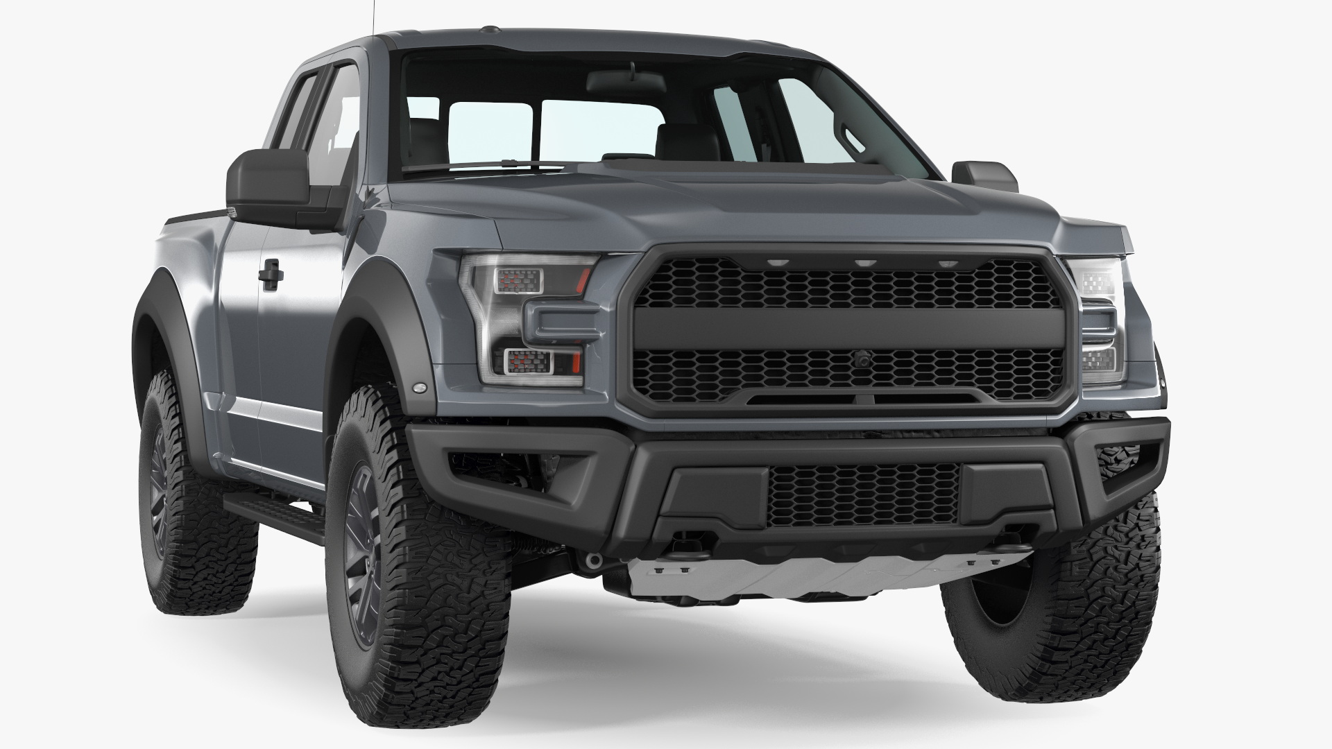 Pickup Truck Grey 3D