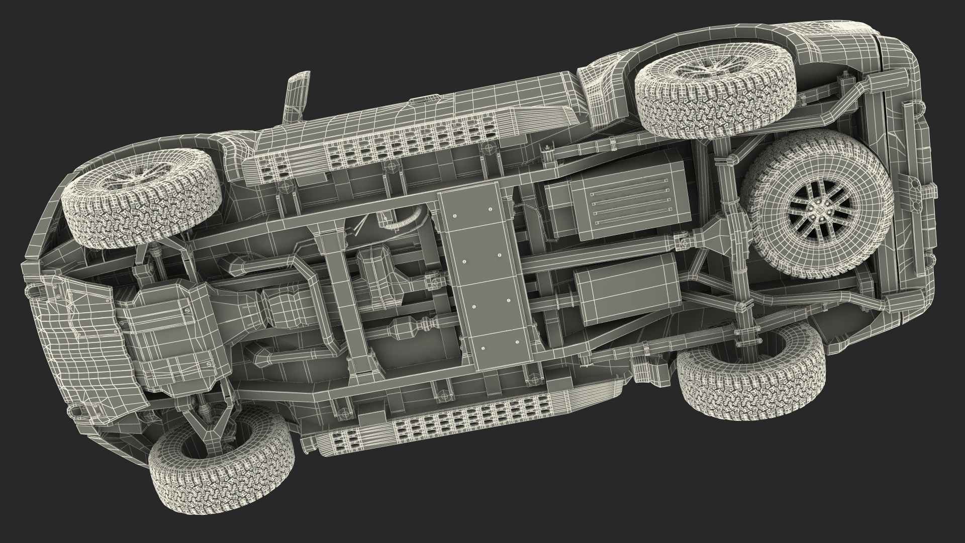 Pickup Truck Grey 3D