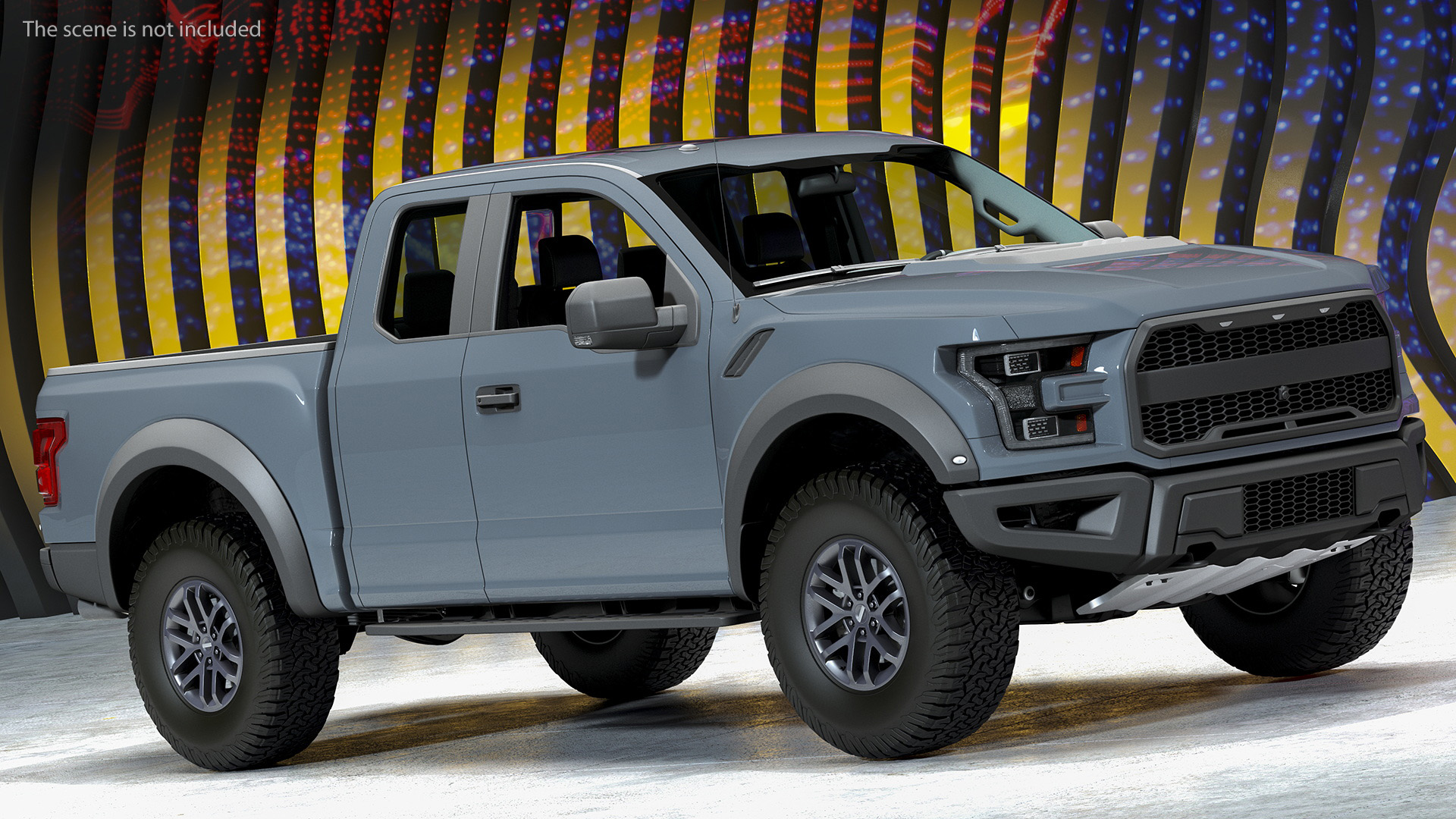 Pickup Truck Grey 3D