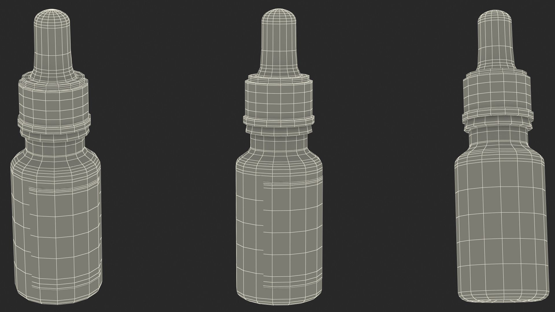 3D Amber Glass Dropper Bottle 20ml