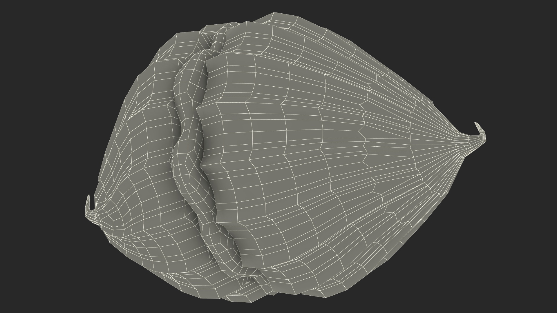 Meringue with Caramel Filling 3D model