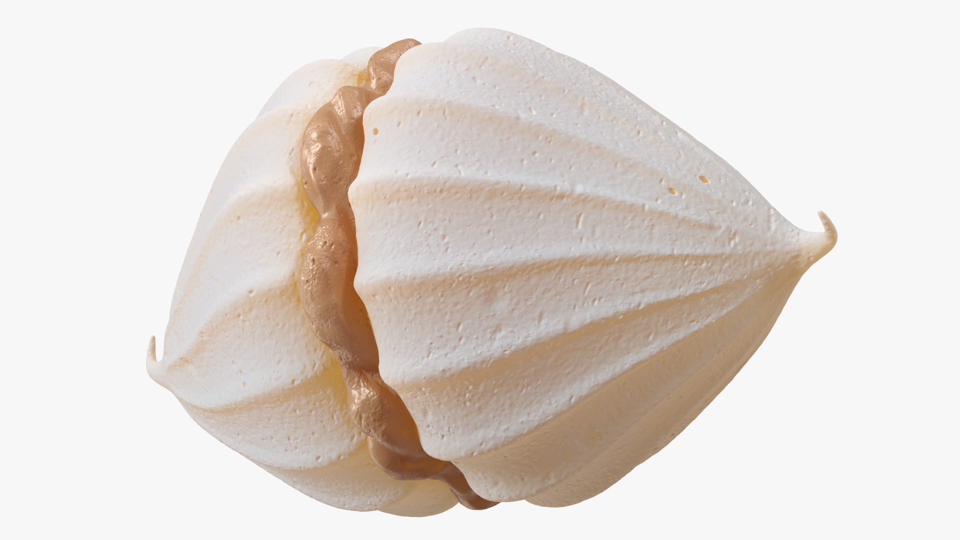 Meringue with Caramel Filling 3D model