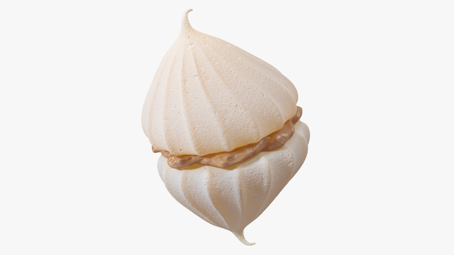 Meringue with Caramel Filling 3D model