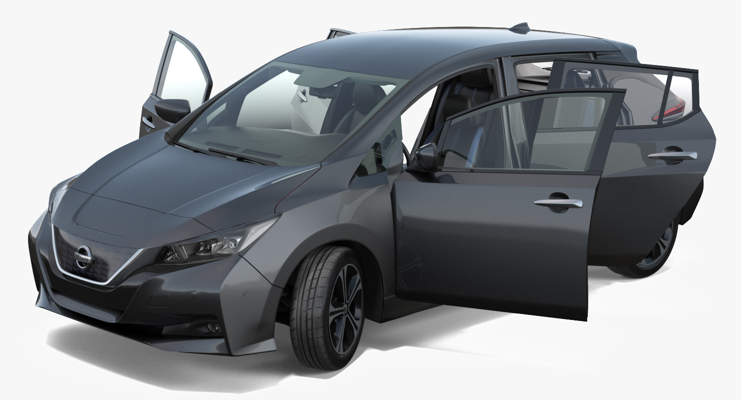 Nissan Leaf 2019 Rigged for Cinema 4D 3D