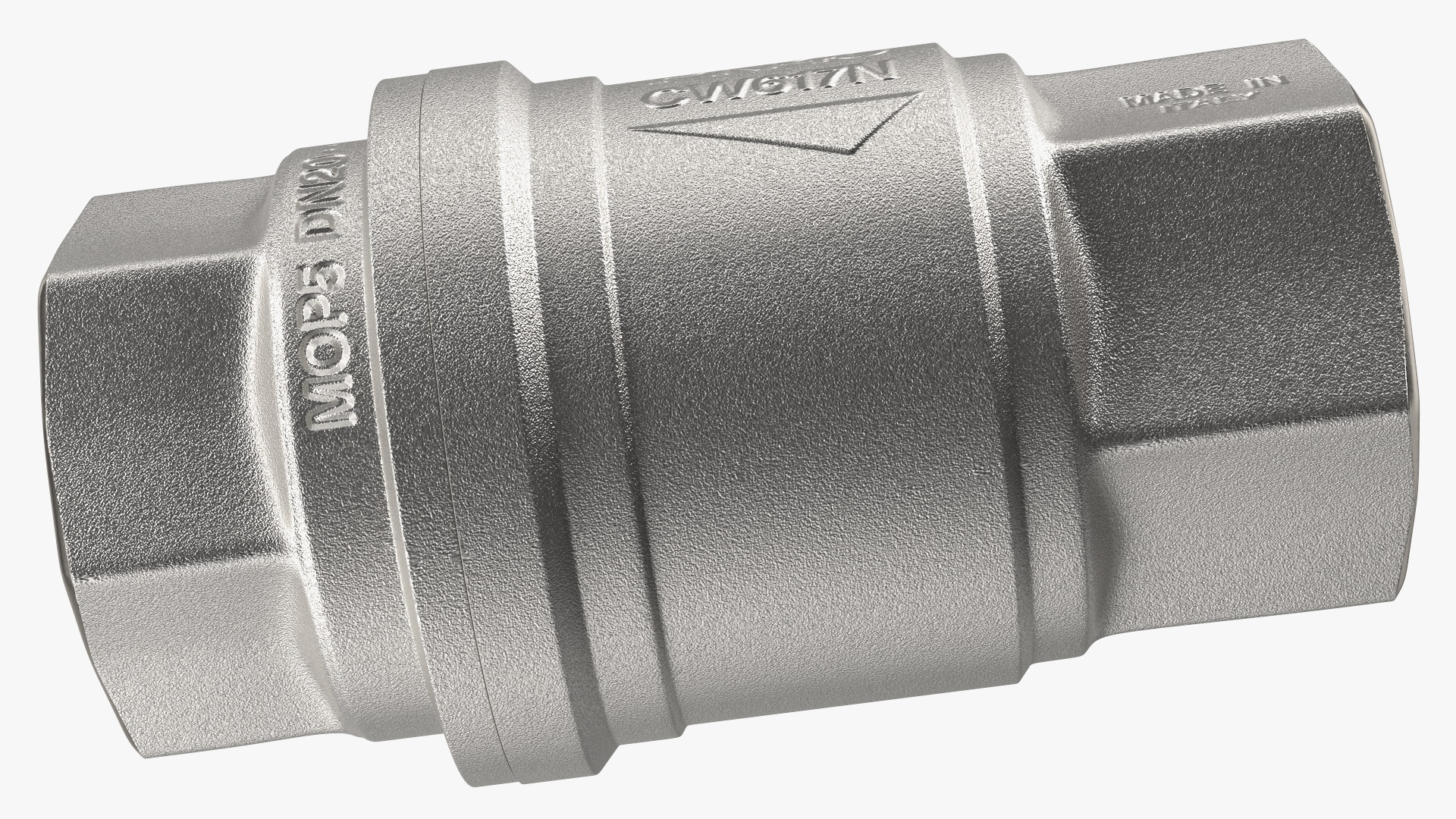 Ball Valve with Yellow Butterfly Handle 3D model