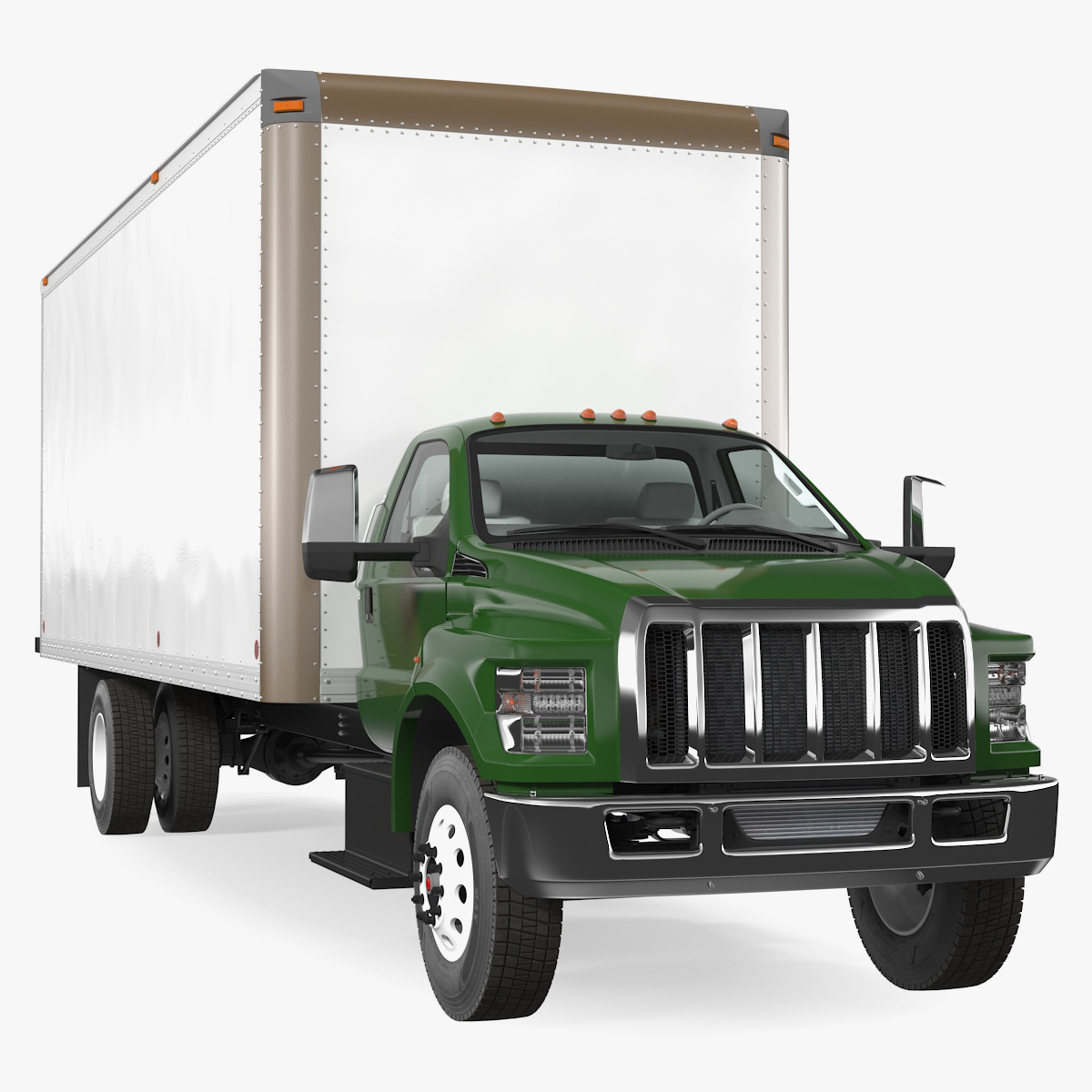 Straight Truck Generic 3D Model, view 3