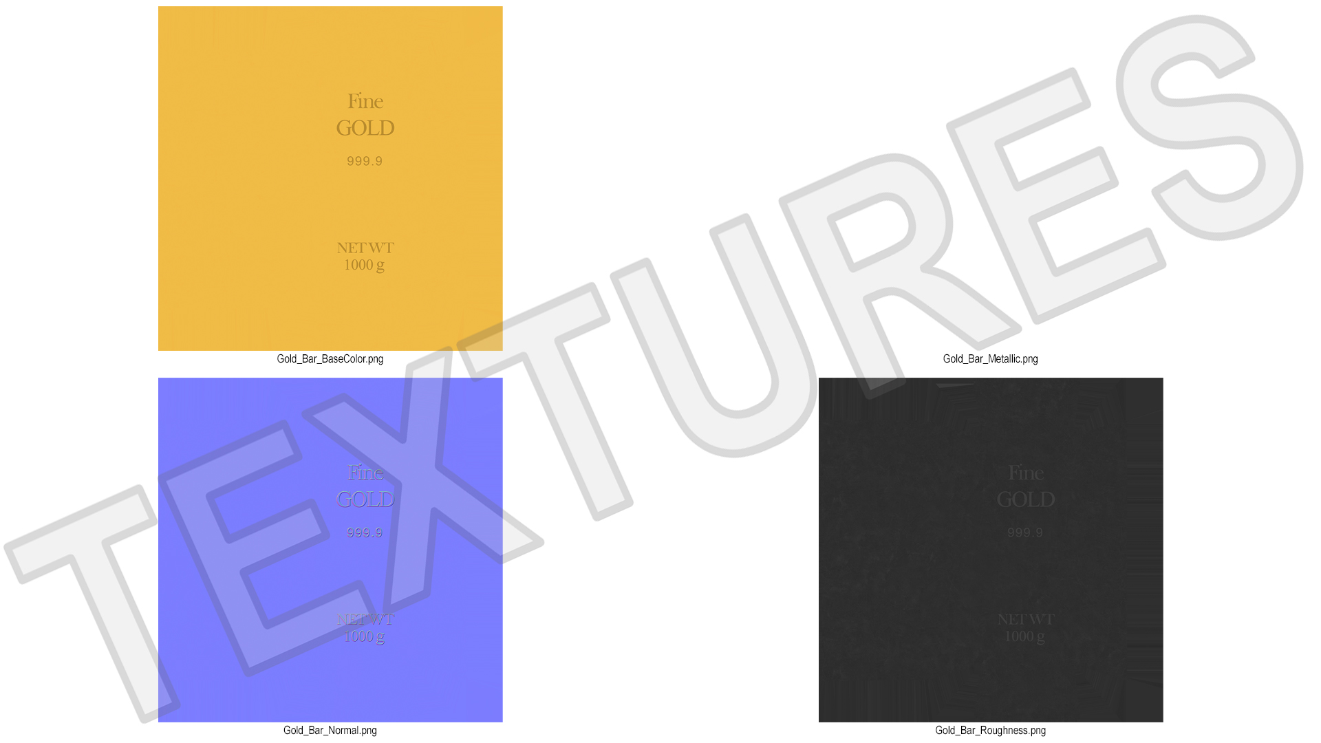 3D Gold Bullion Bars Stack model