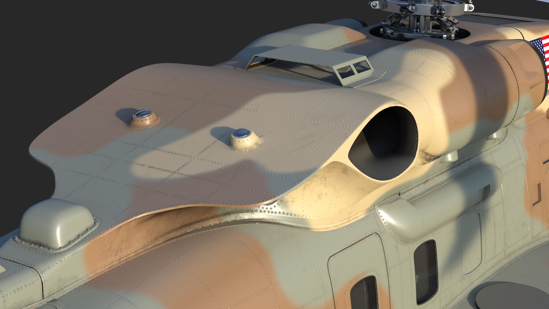 3D model Sikorsky H-92 Superhawk Rigged