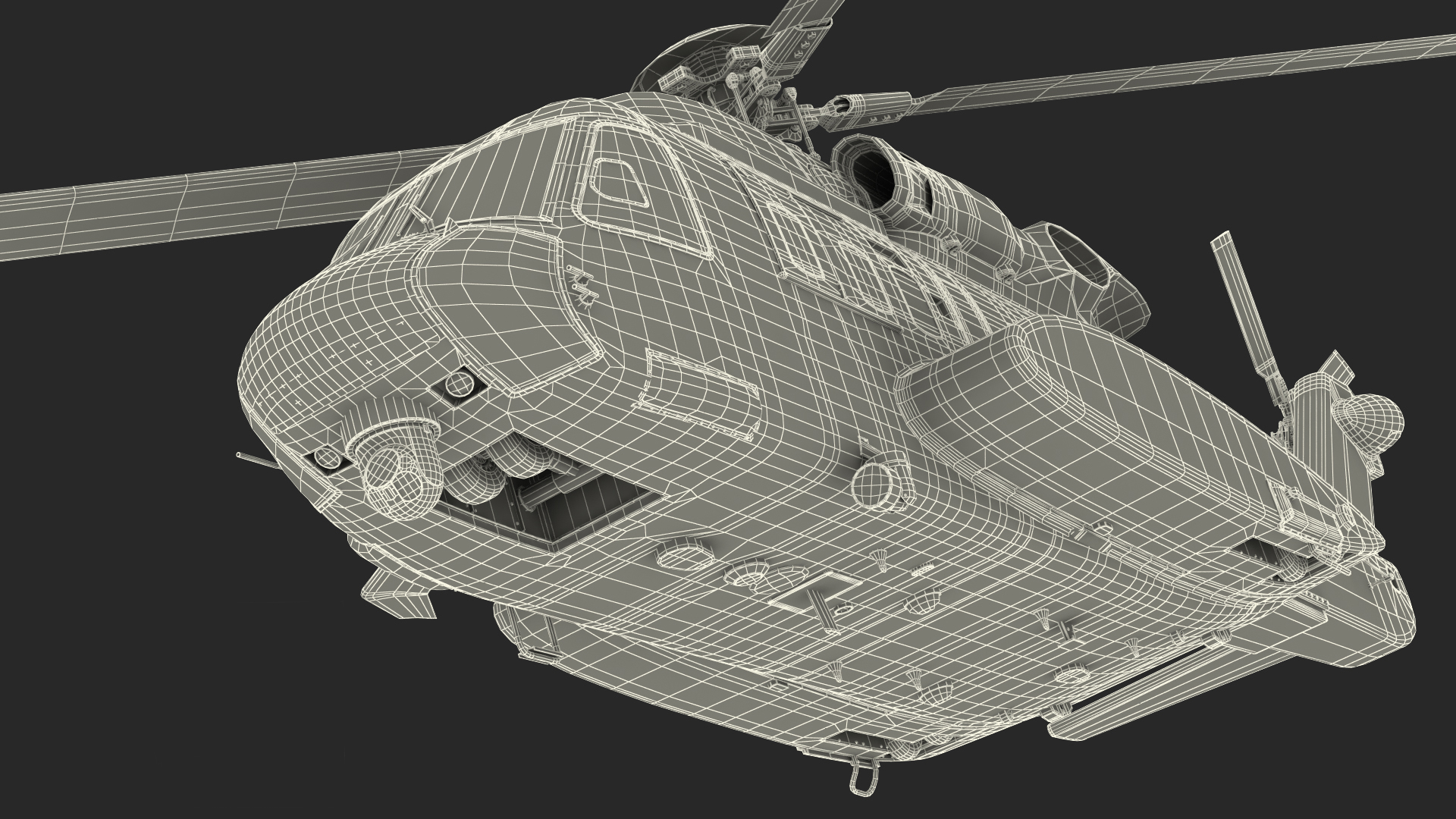 3D model Sikorsky H-92 Superhawk Rigged