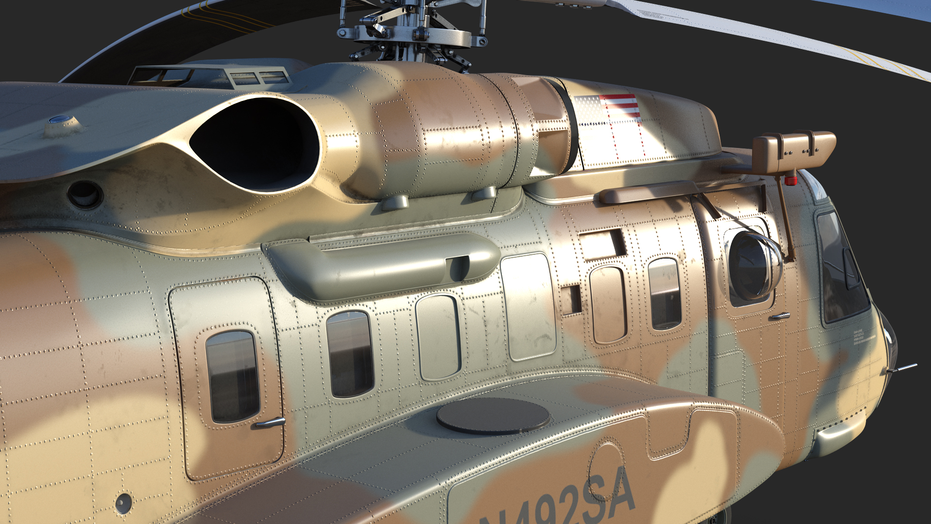 3D model Sikorsky H-92 Superhawk Rigged
