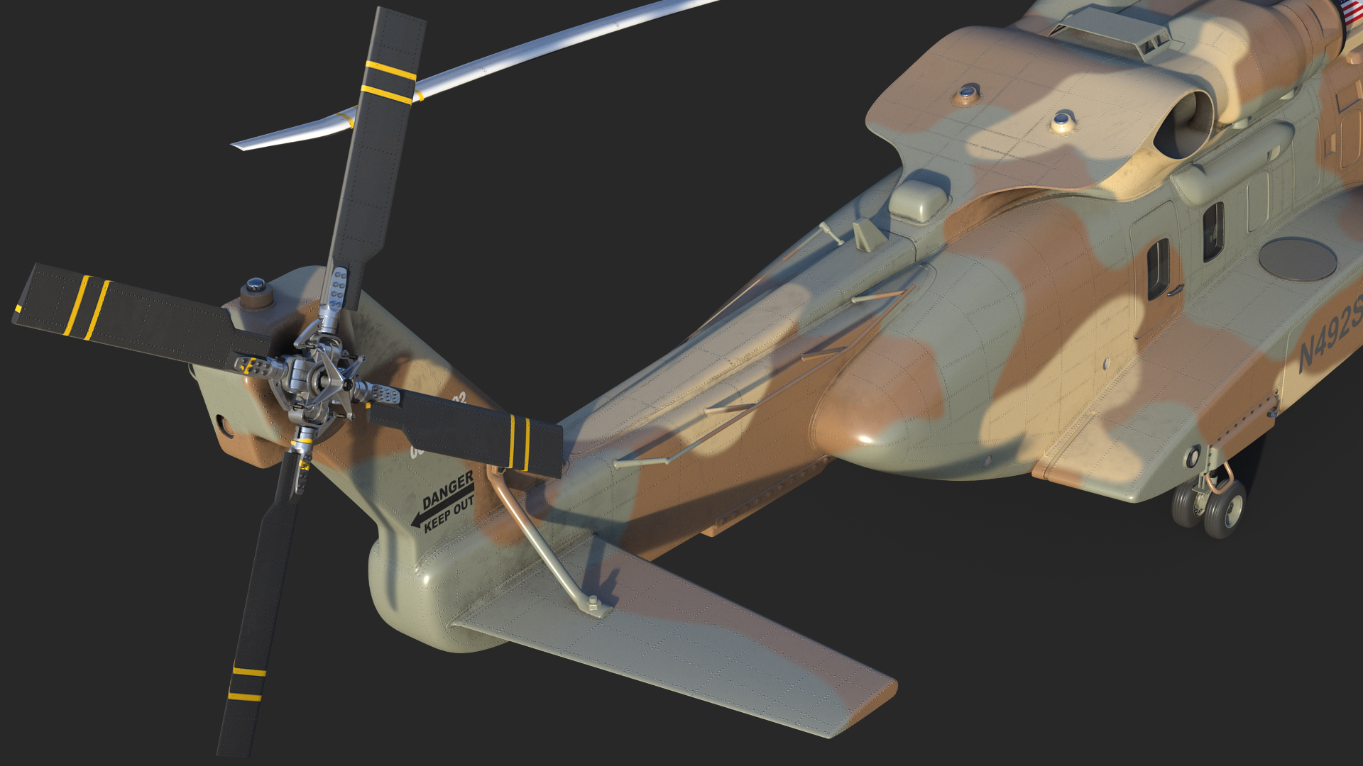 3D model Sikorsky H-92 Superhawk Rigged