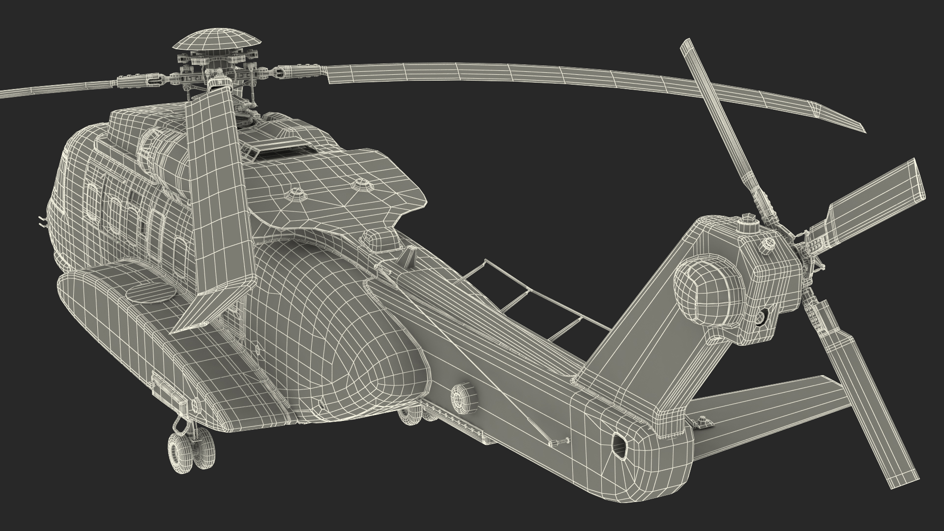 3D model Sikorsky H-92 Superhawk Rigged