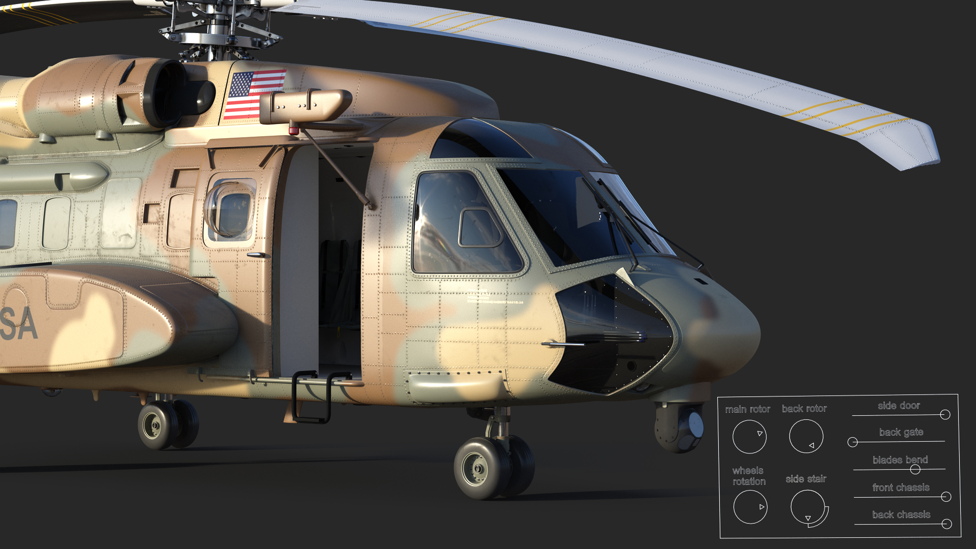3D model Sikorsky H-92 Superhawk Rigged