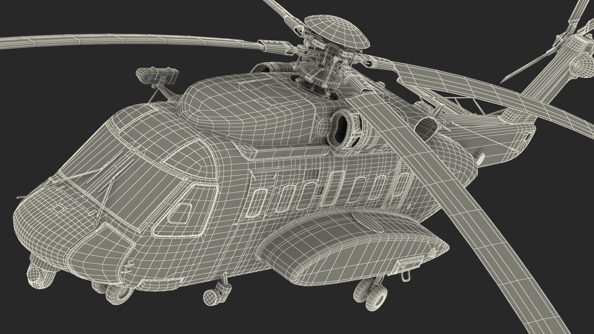 3D model Sikorsky H-92 Superhawk Rigged