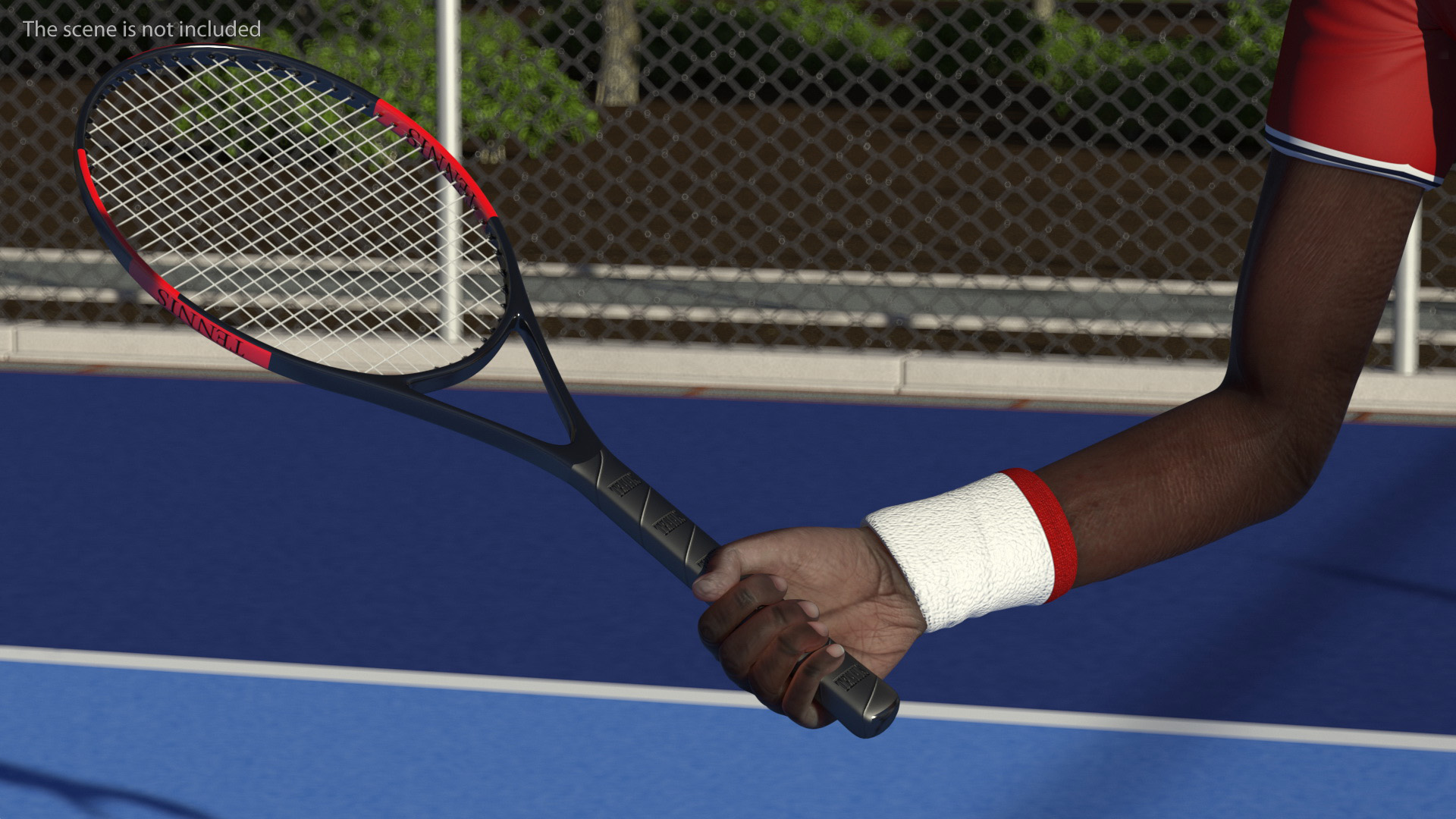 3D model Afro American Grandpa Tennis Style Rigged for Cinema 4D