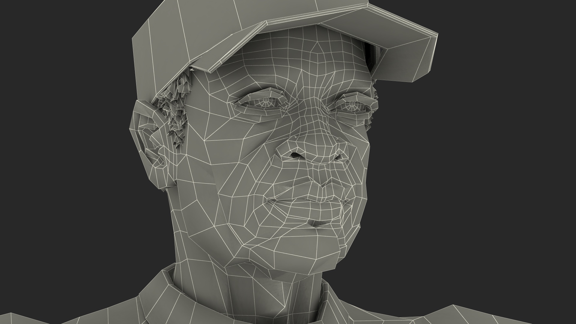 3D model Afro American Grandpa Tennis Style Rigged for Cinema 4D