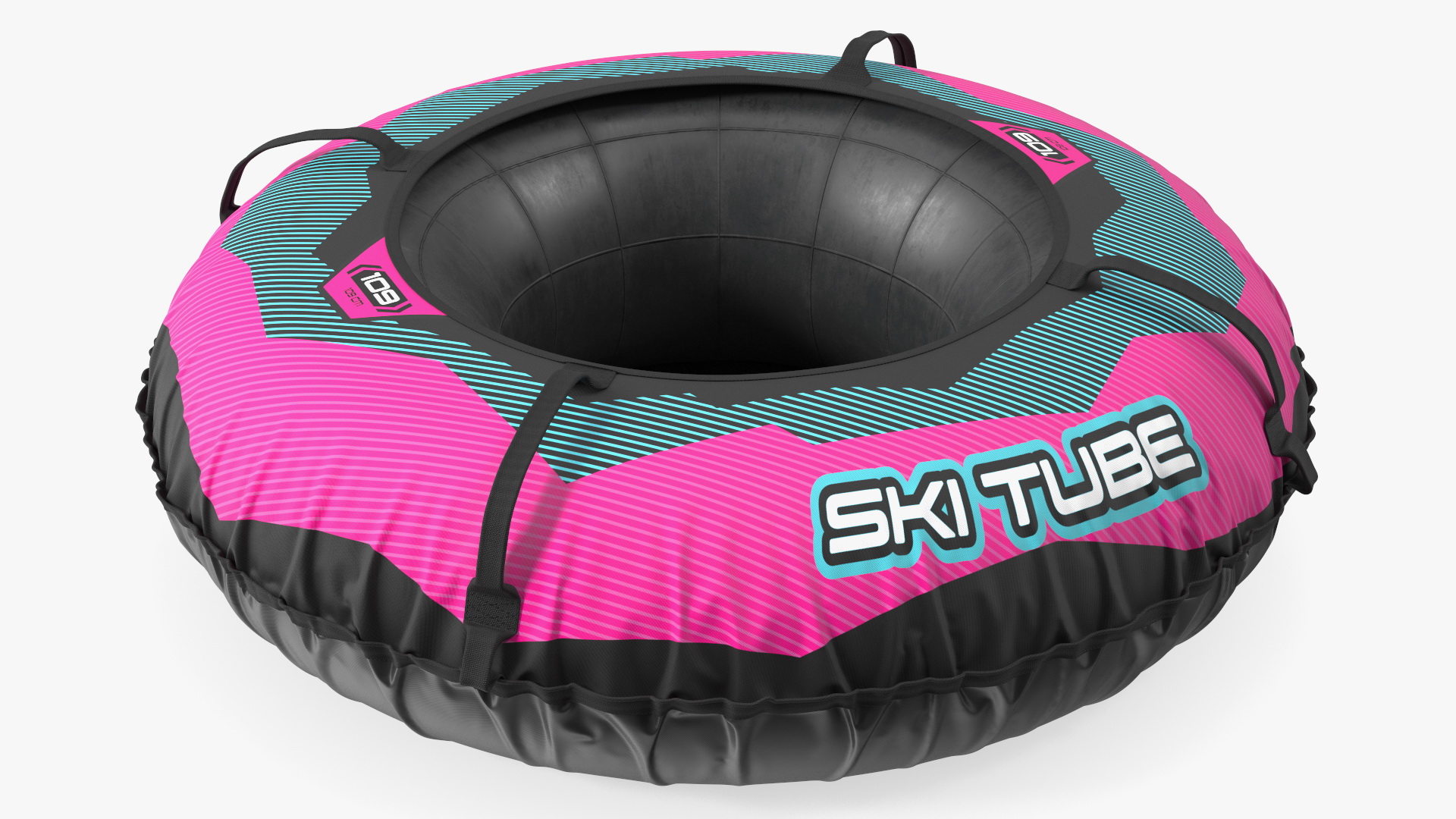 Snow Tube Sled Pink 3D model
