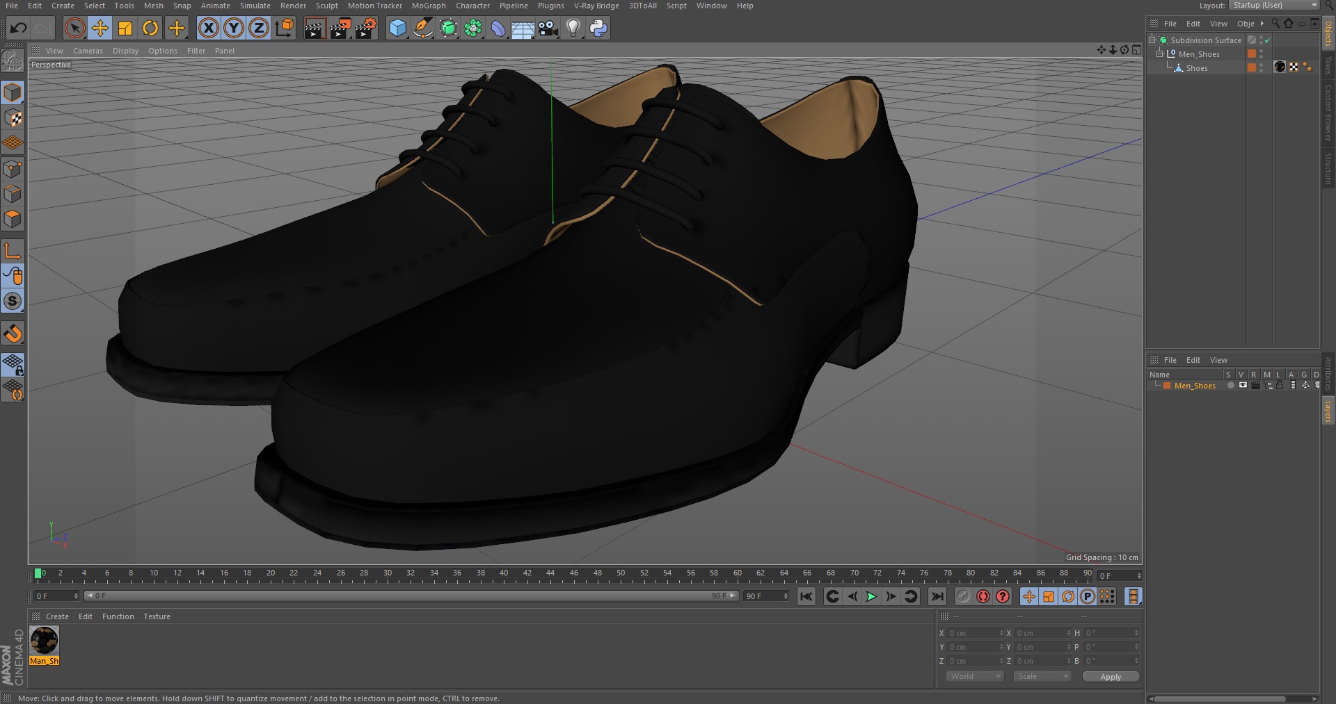 Men Shoes 3D model