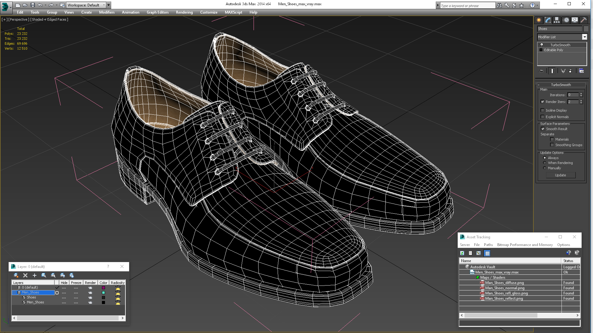 Men Shoes 3D model