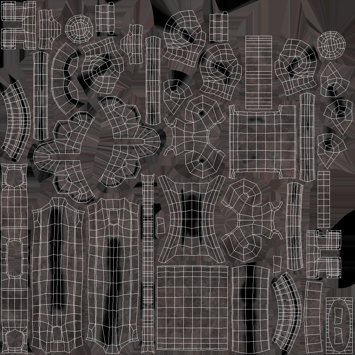 Decorative Skeleton Key Steel 3D model