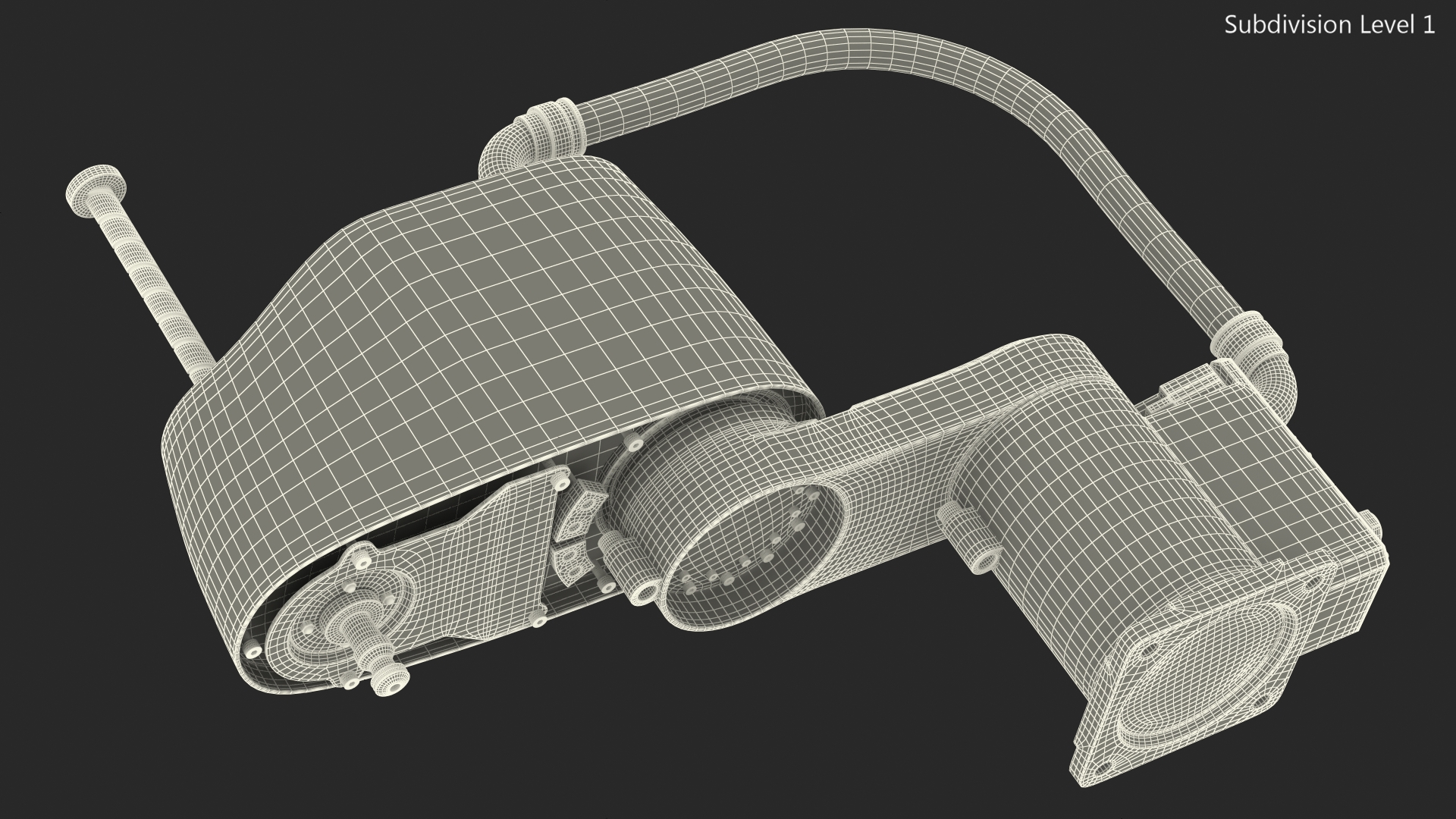 Industrial Robot Arm Rigged 3D
