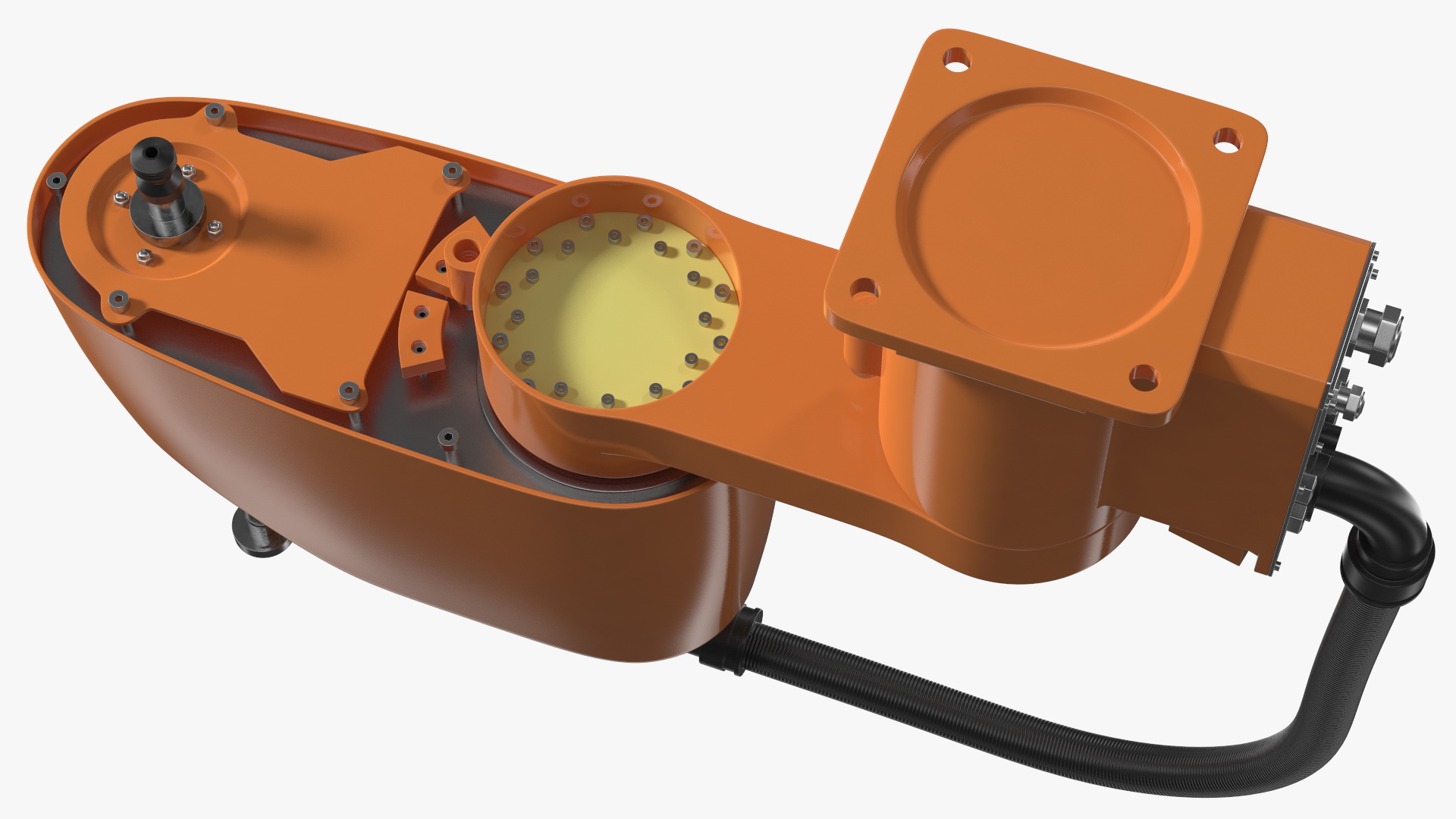 Industrial Robot Arm Rigged 3D