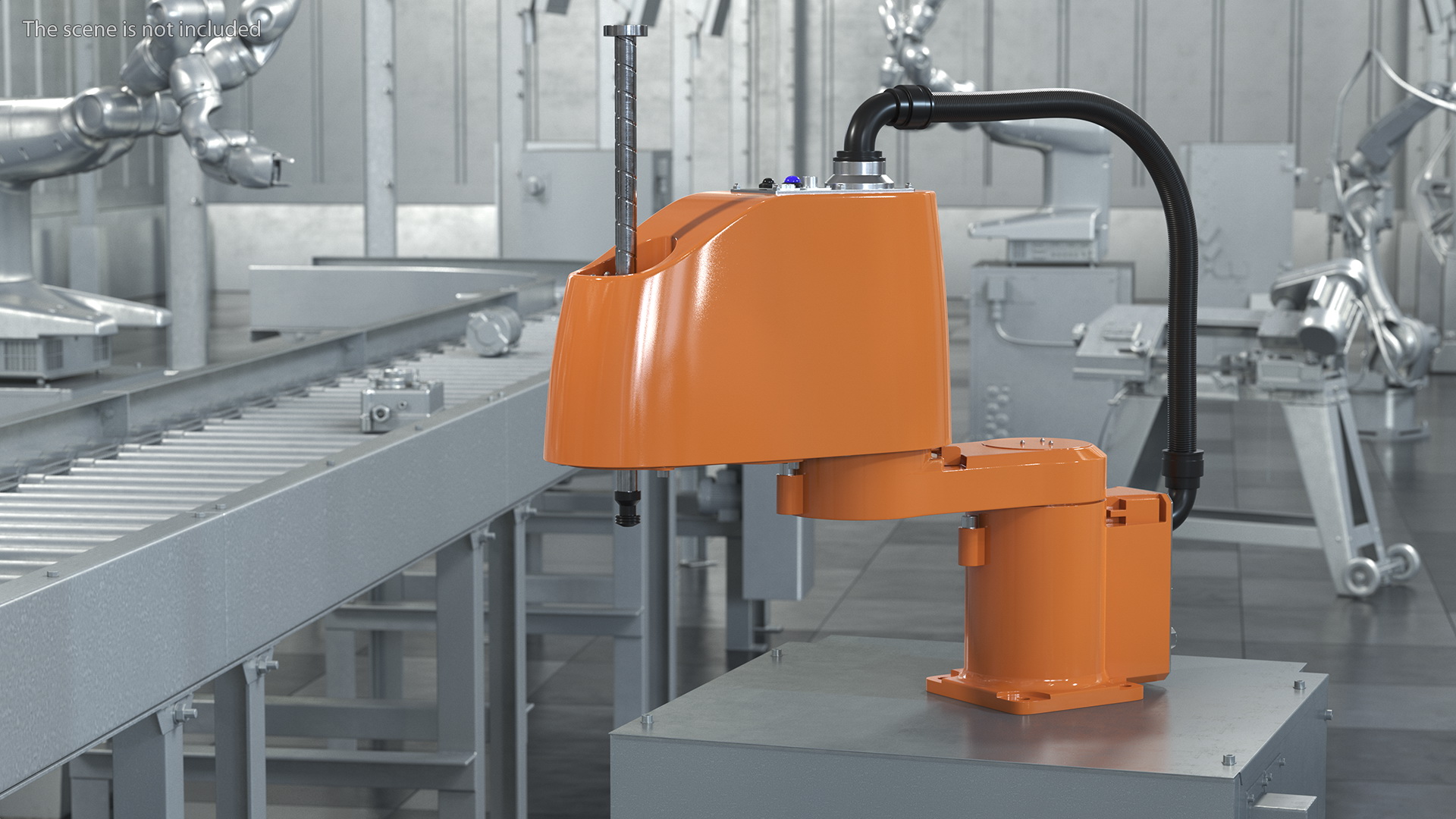 Industrial Robot Arm Rigged 3D