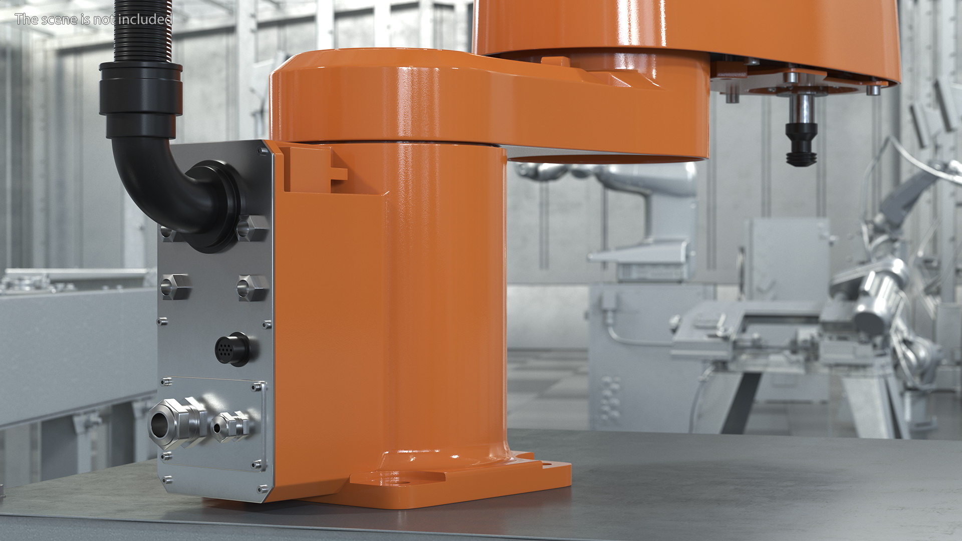 Industrial Robot Arm Rigged 3D