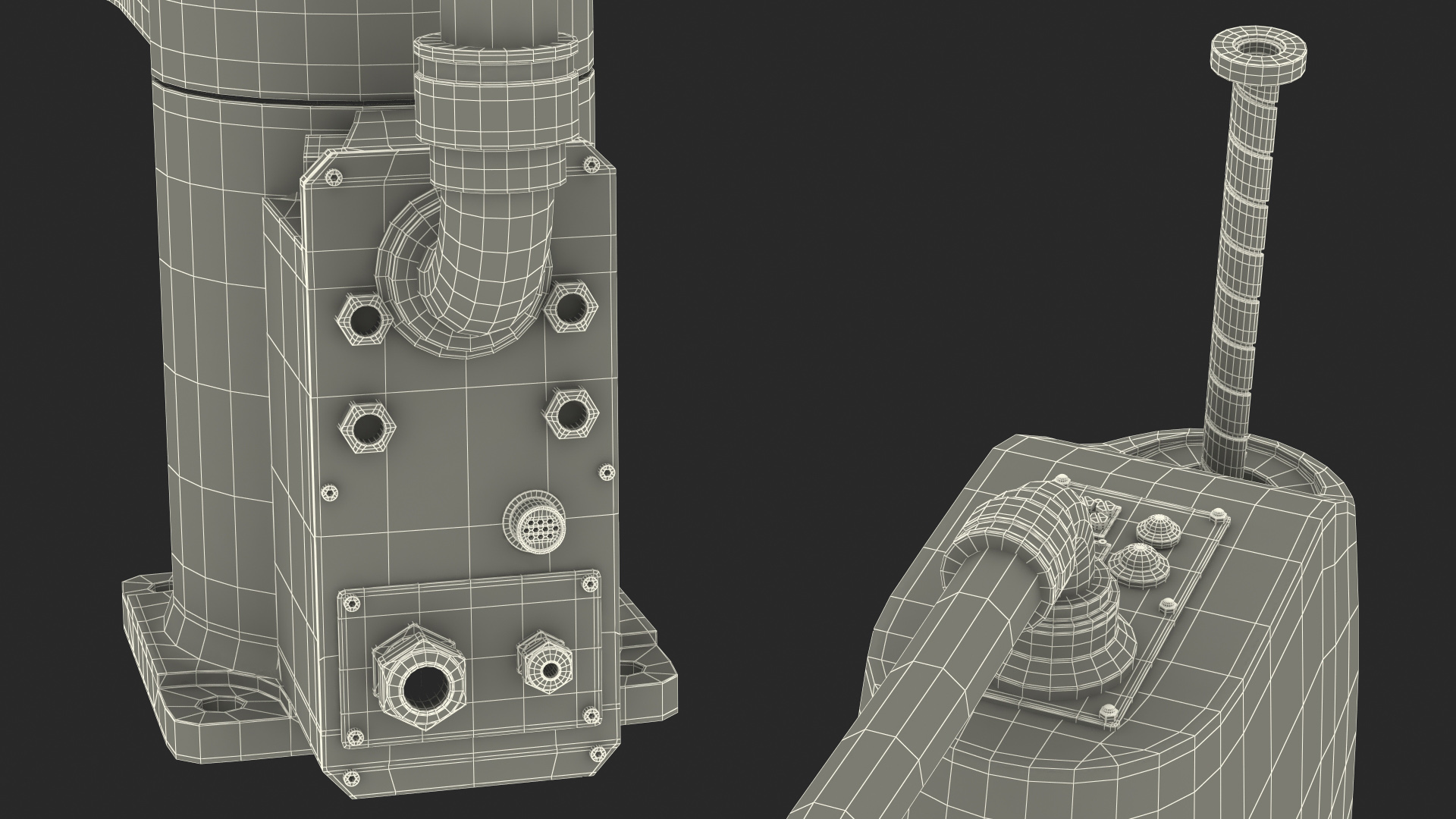 Industrial Robot Arm Rigged 3D