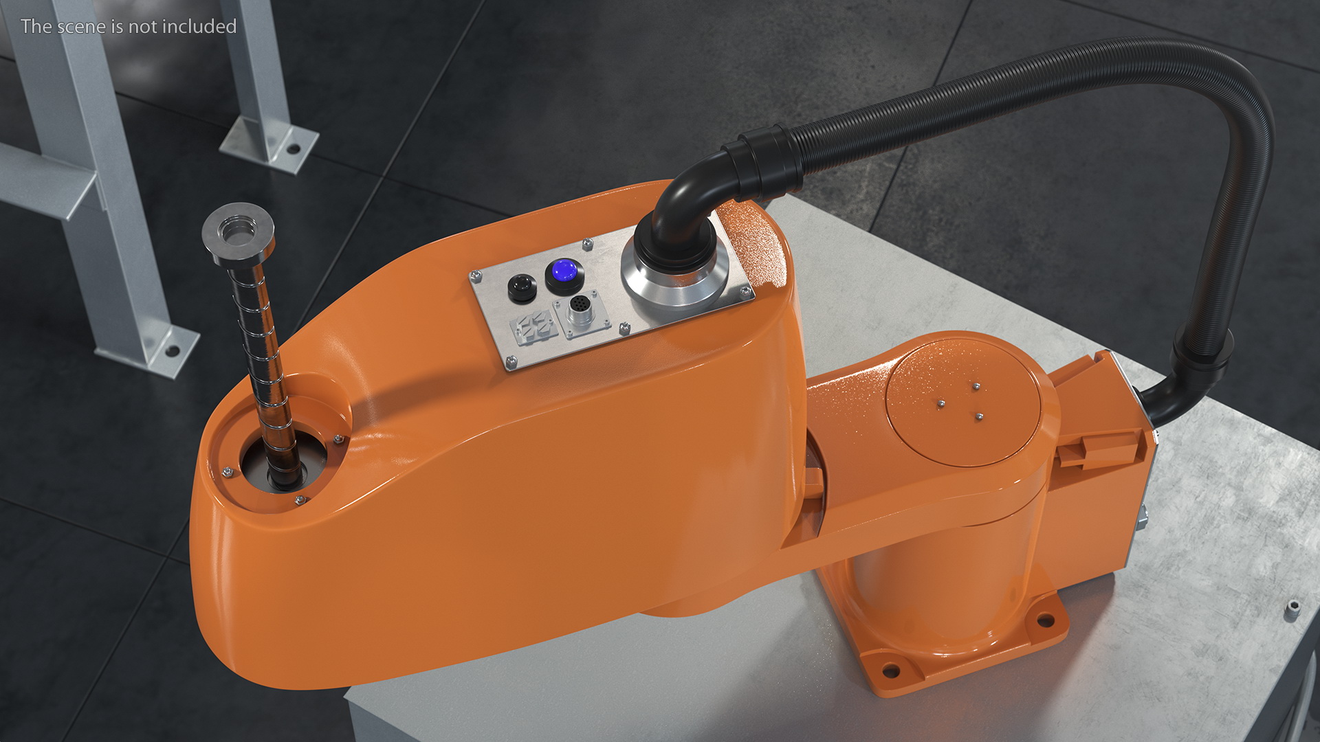 Industrial Robot Arm Rigged 3D