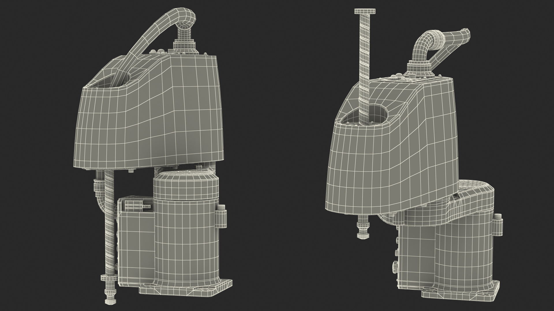 Industrial Robot Arm Rigged 3D