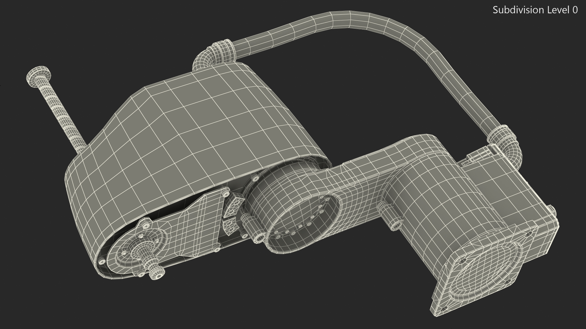 Industrial Robot Arm Rigged 3D