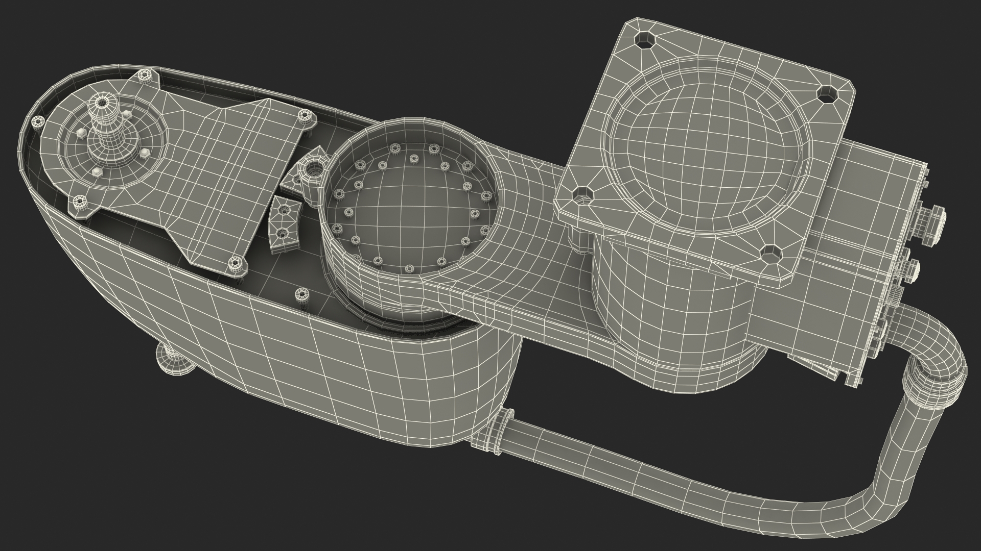 Industrial Robot Arm Rigged 3D